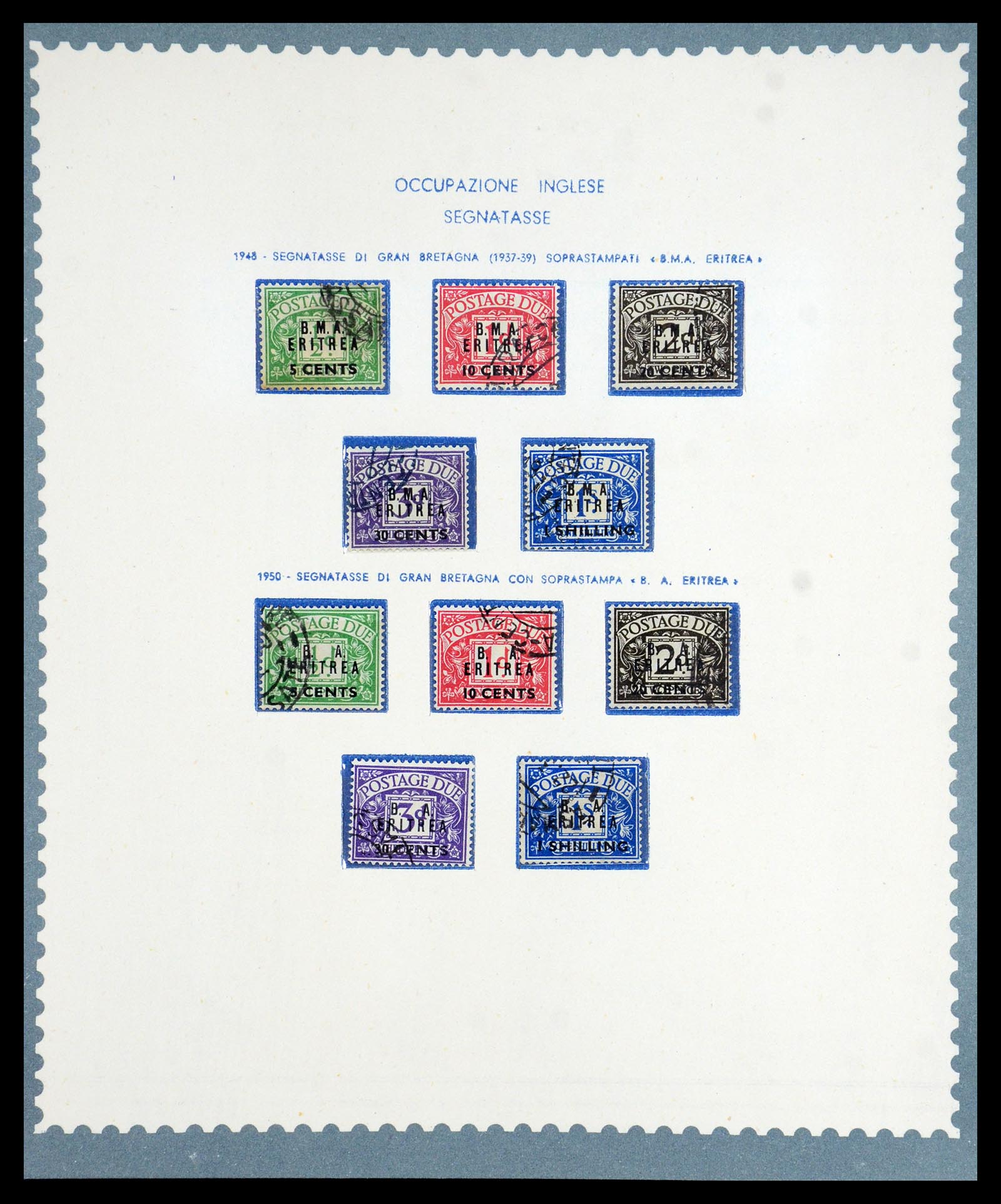 35803 033 - Postzegelverzameling 35803 Eritrea 1893-1950.