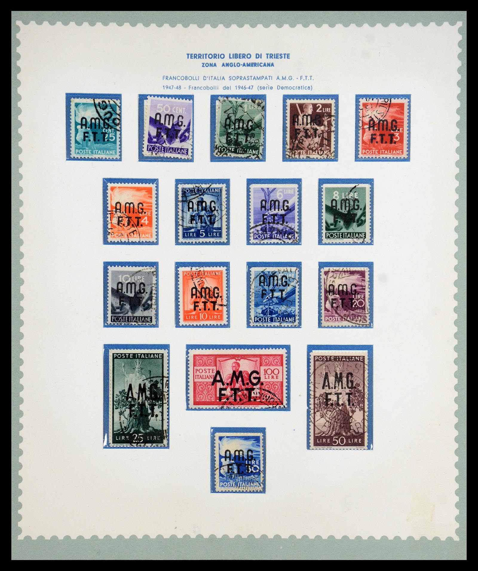 35804 001 - Stamp Collection 35804 Italy Triest-A 1947-1954.