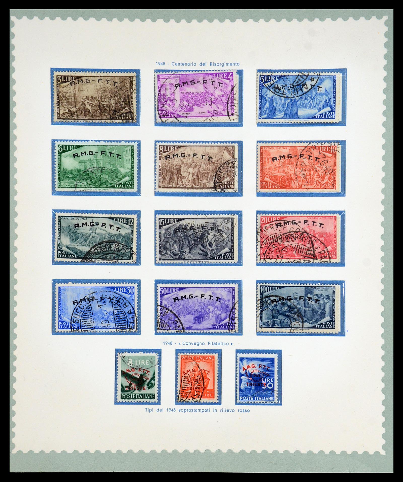 35804 002 - Stamp Collection 35804 Italy Triest-A 1947-1954.