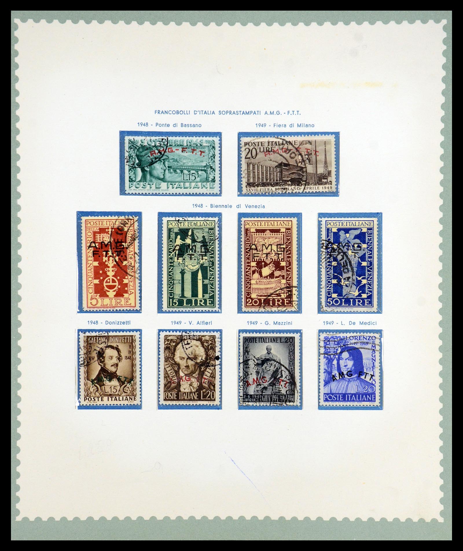 35804 003 - Postzegelverzameling 35804 Italië Triëst-A 1947-1954.