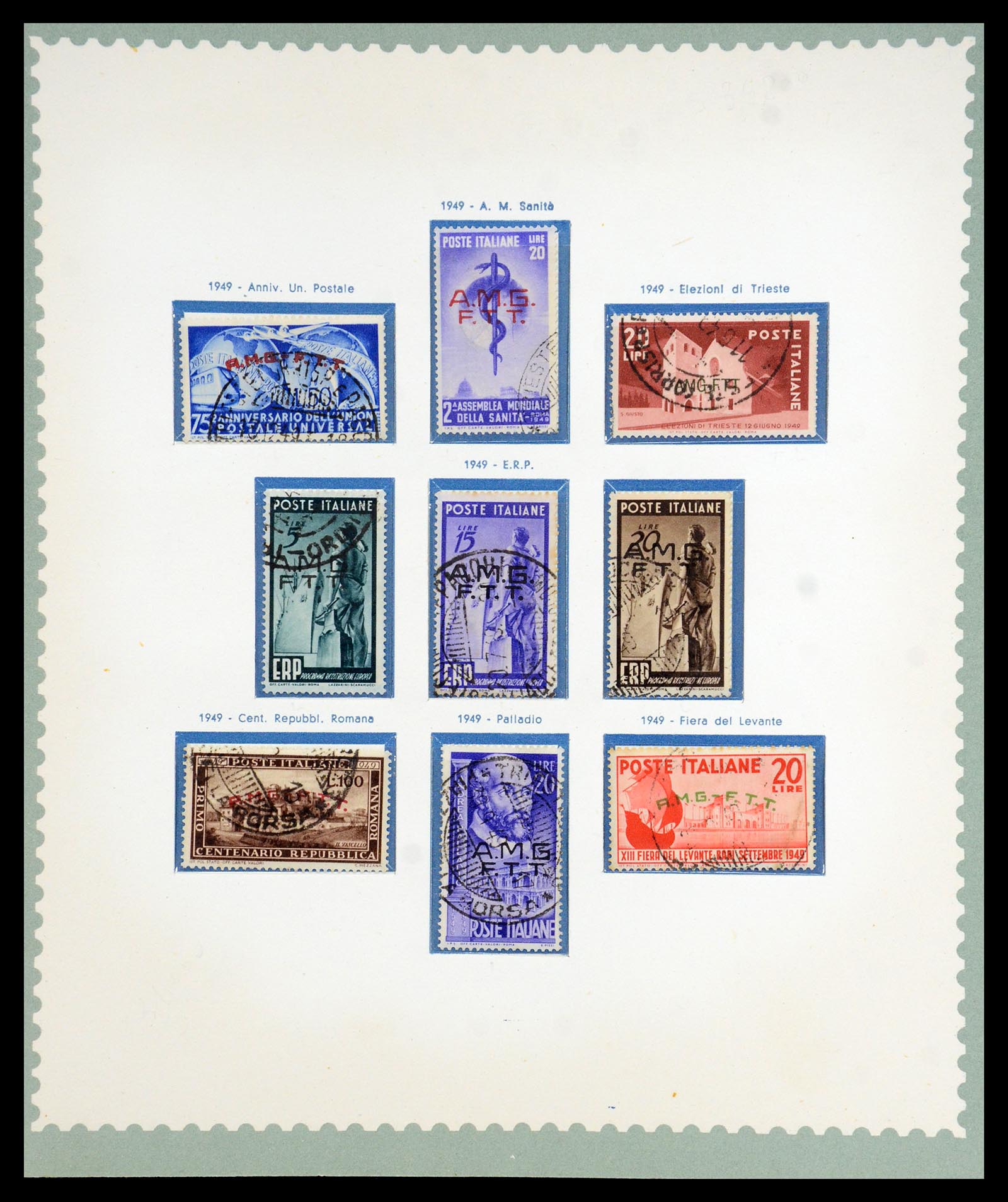 35804 004 - Postzegelverzameling 35804 Italië Triëst-A 1947-1954.