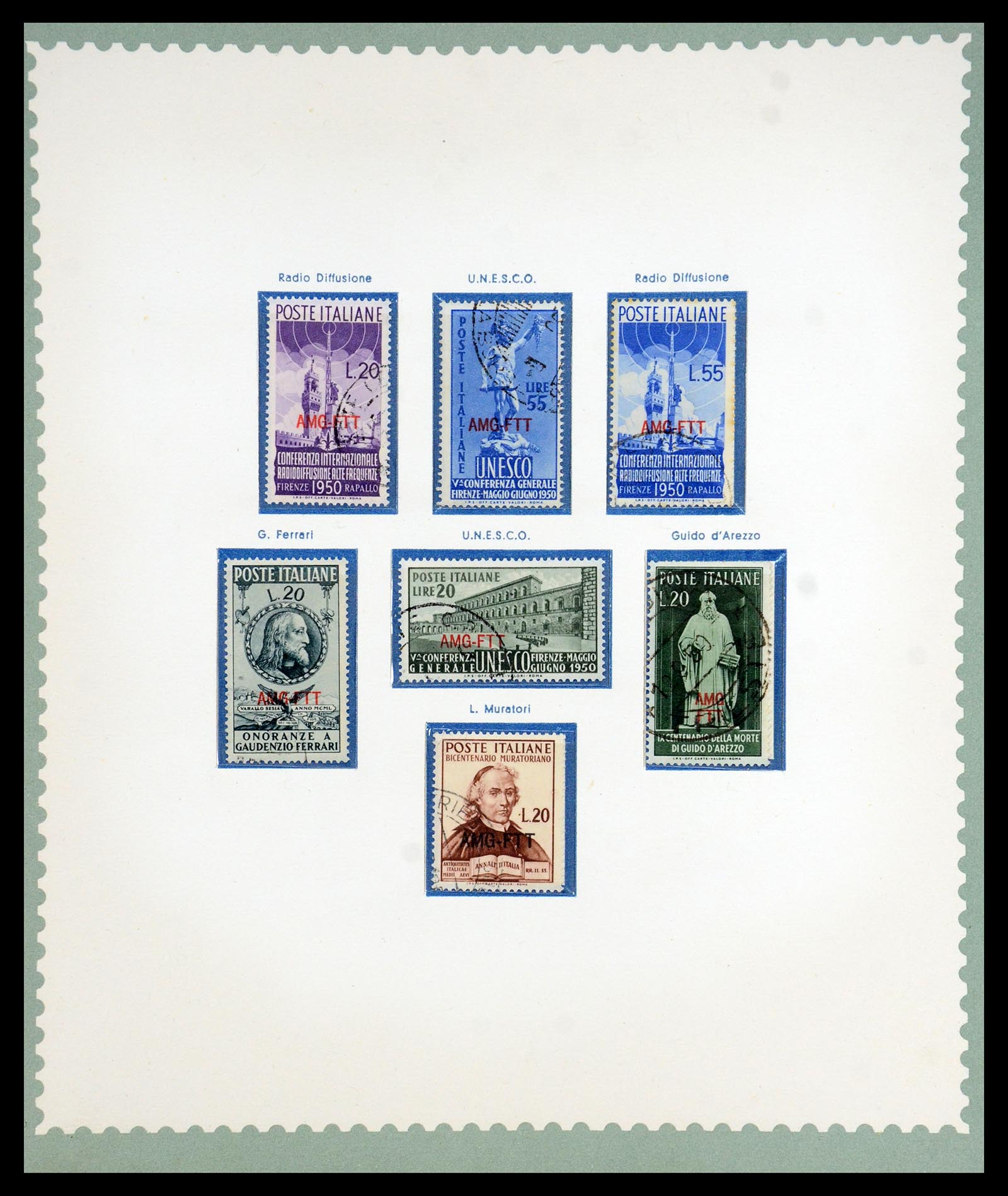 35804 006 - Postzegelverzameling 35804 Italië Triëst-A 1947-1954.