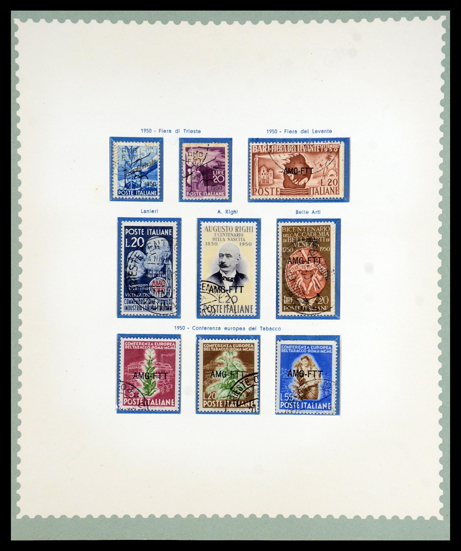 35804 008 - Postzegelverzameling 35804 Italië Triëst-A 1947-1954.