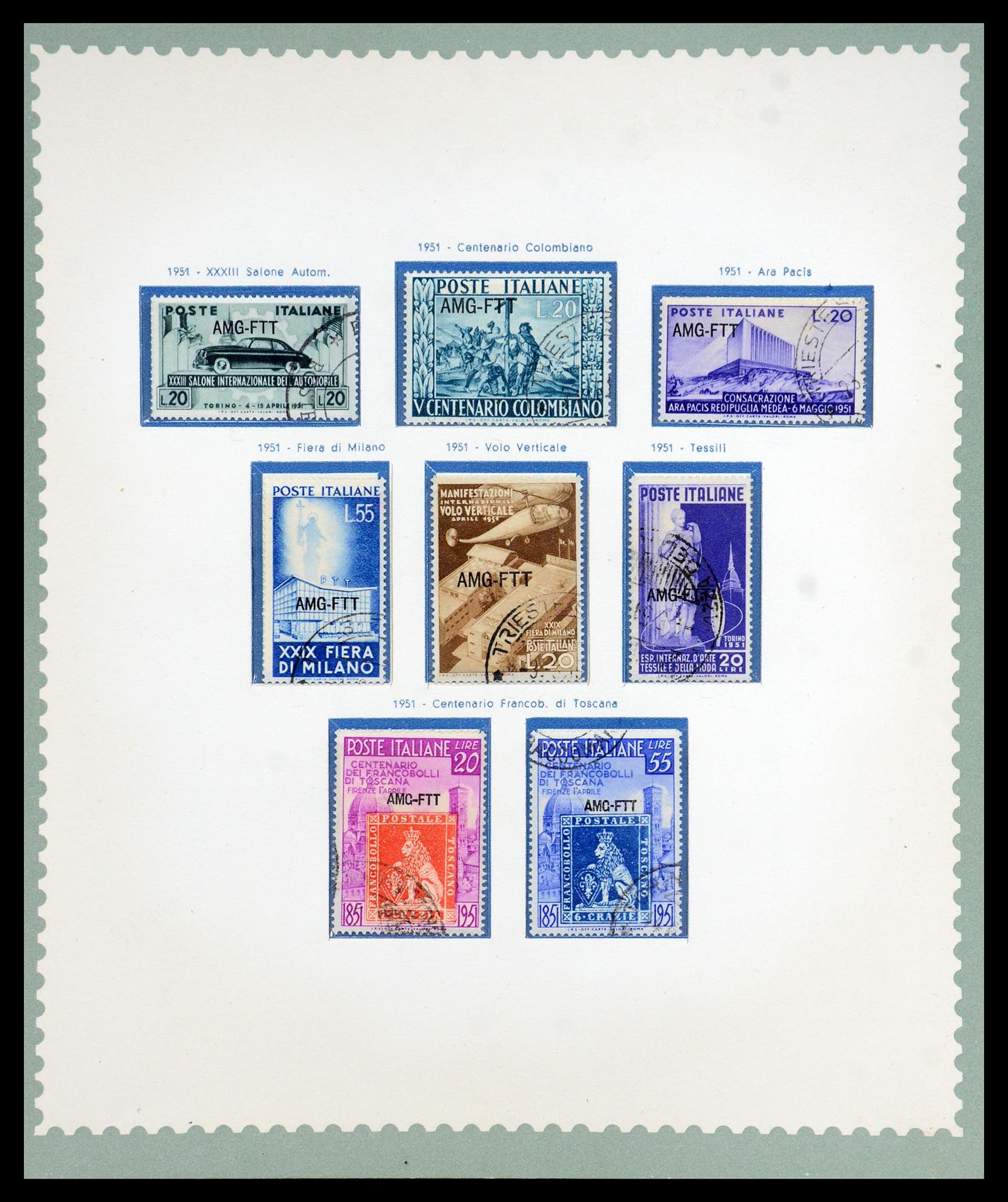 35804 011 - Stamp Collection 35804 Italy Triest-A 1947-1954.