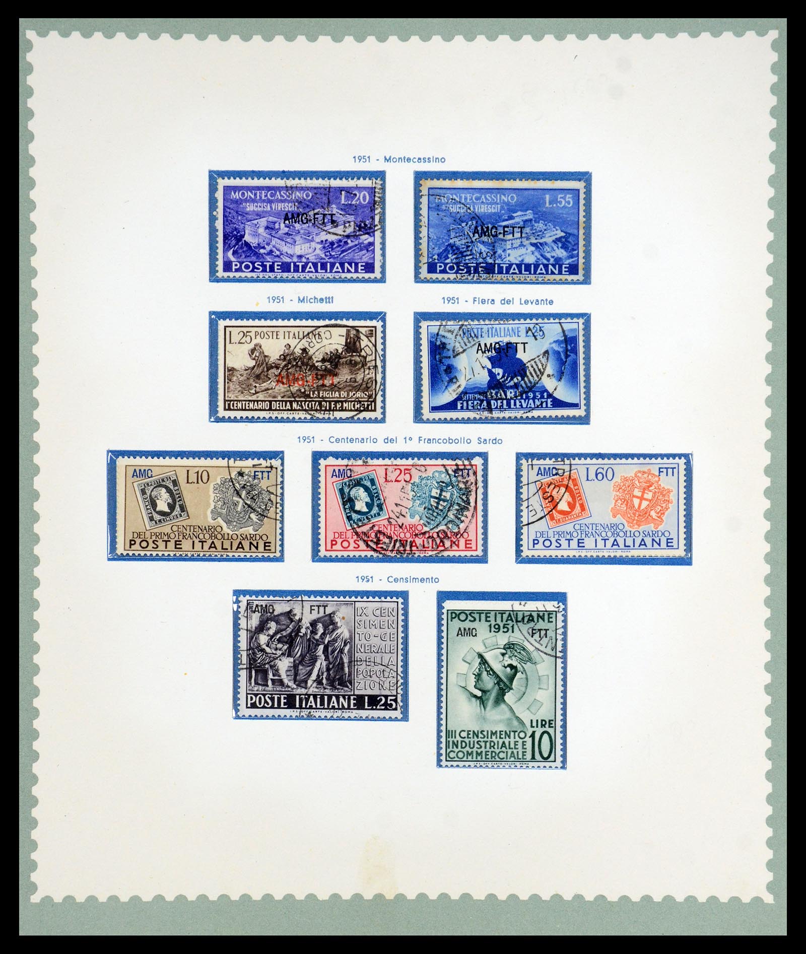35804 013 - Postzegelverzameling 35804 Italië Triëst-A 1947-1954.