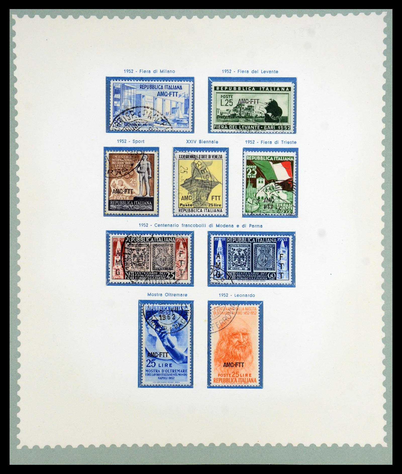 35804 015 - Postzegelverzameling 35804 Italië Triëst-A 1947-1954.