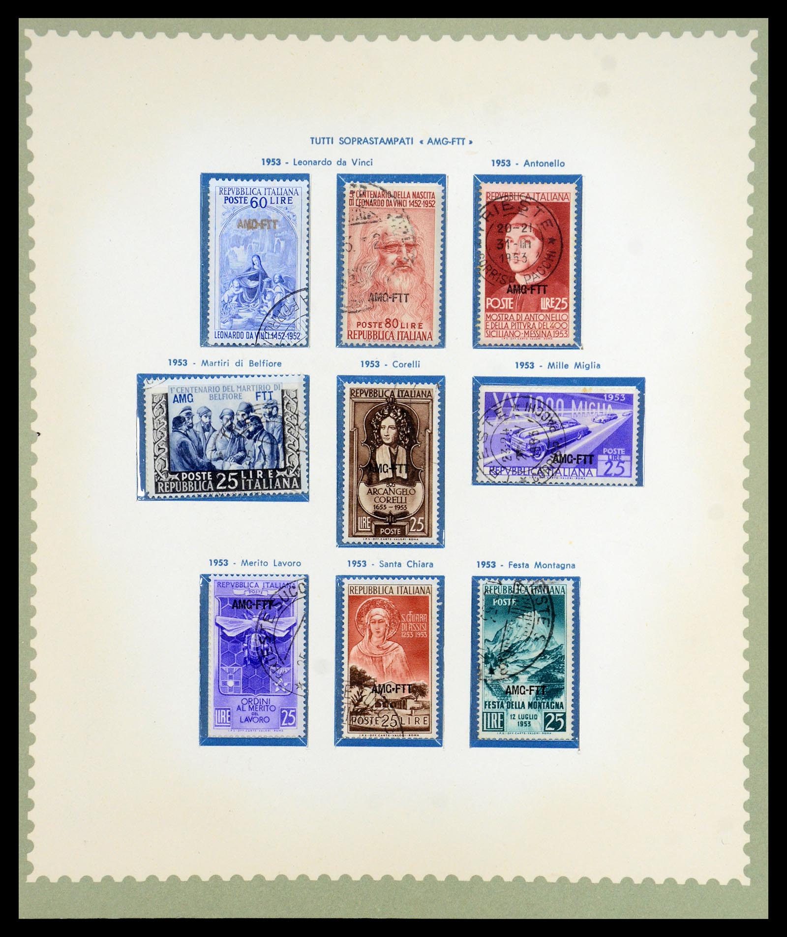 35804 017 - Postzegelverzameling 35804 Italië Triëst-A 1947-1954.