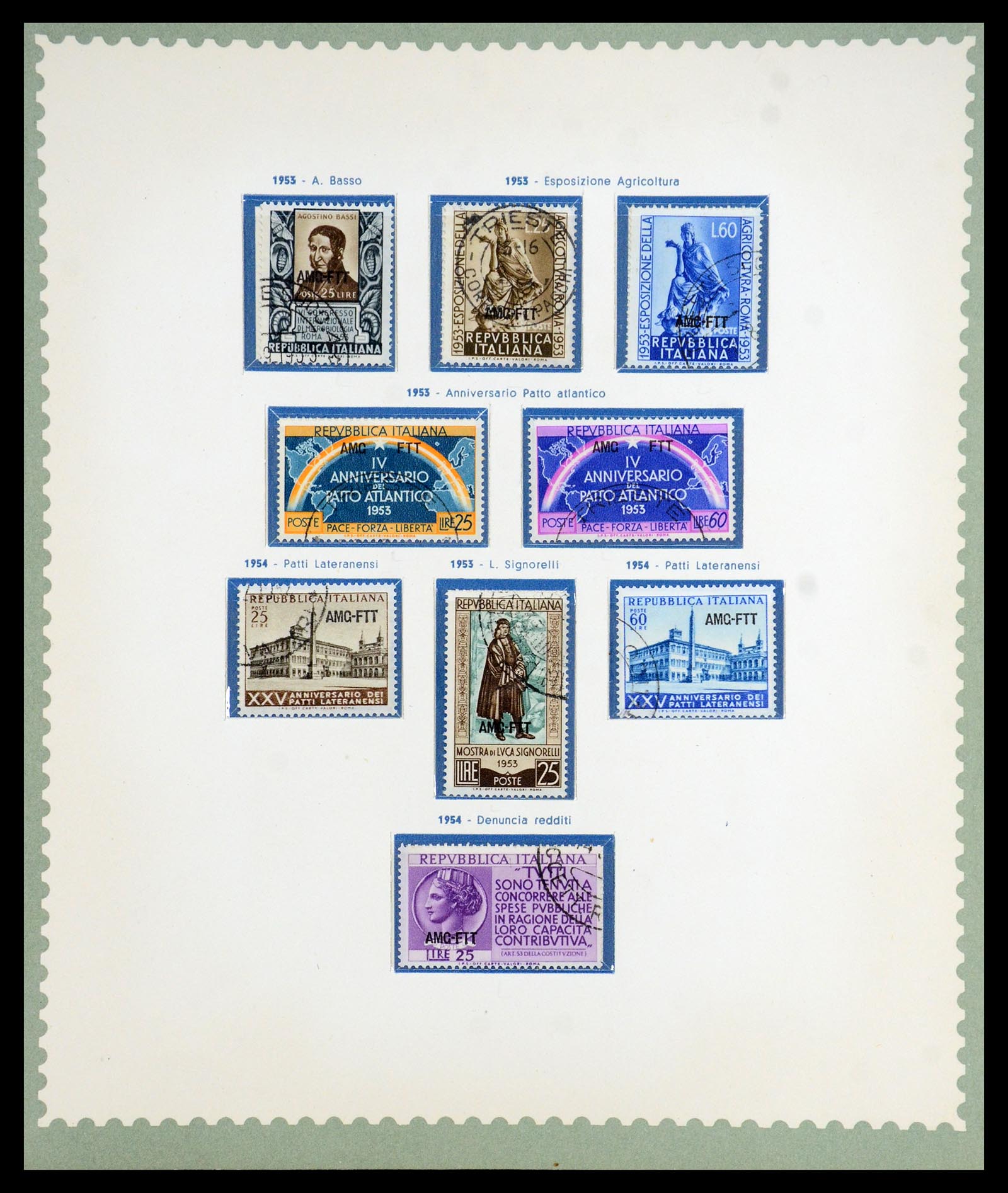 35804 019 - Postzegelverzameling 35804 Italië Triëst-A 1947-1954.