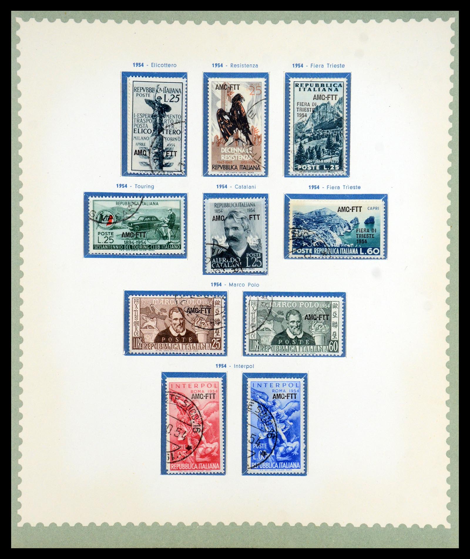 35804 021 - Stamp Collection 35804 Italy Triest-A 1947-1954.