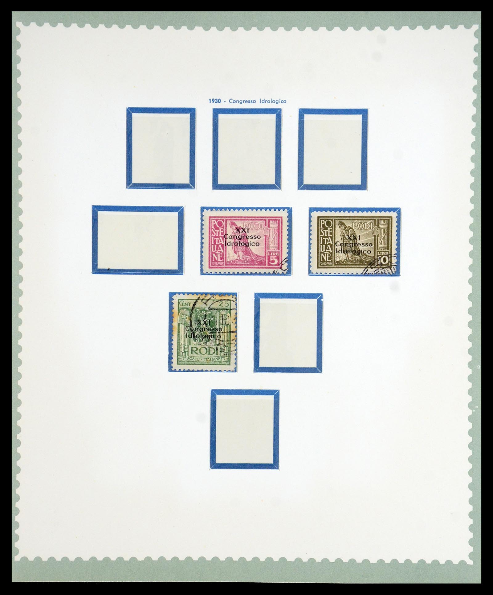 35805 002 - Postzegelverzameling 35805 Italië Egeïsche eilanden 1912-1943.