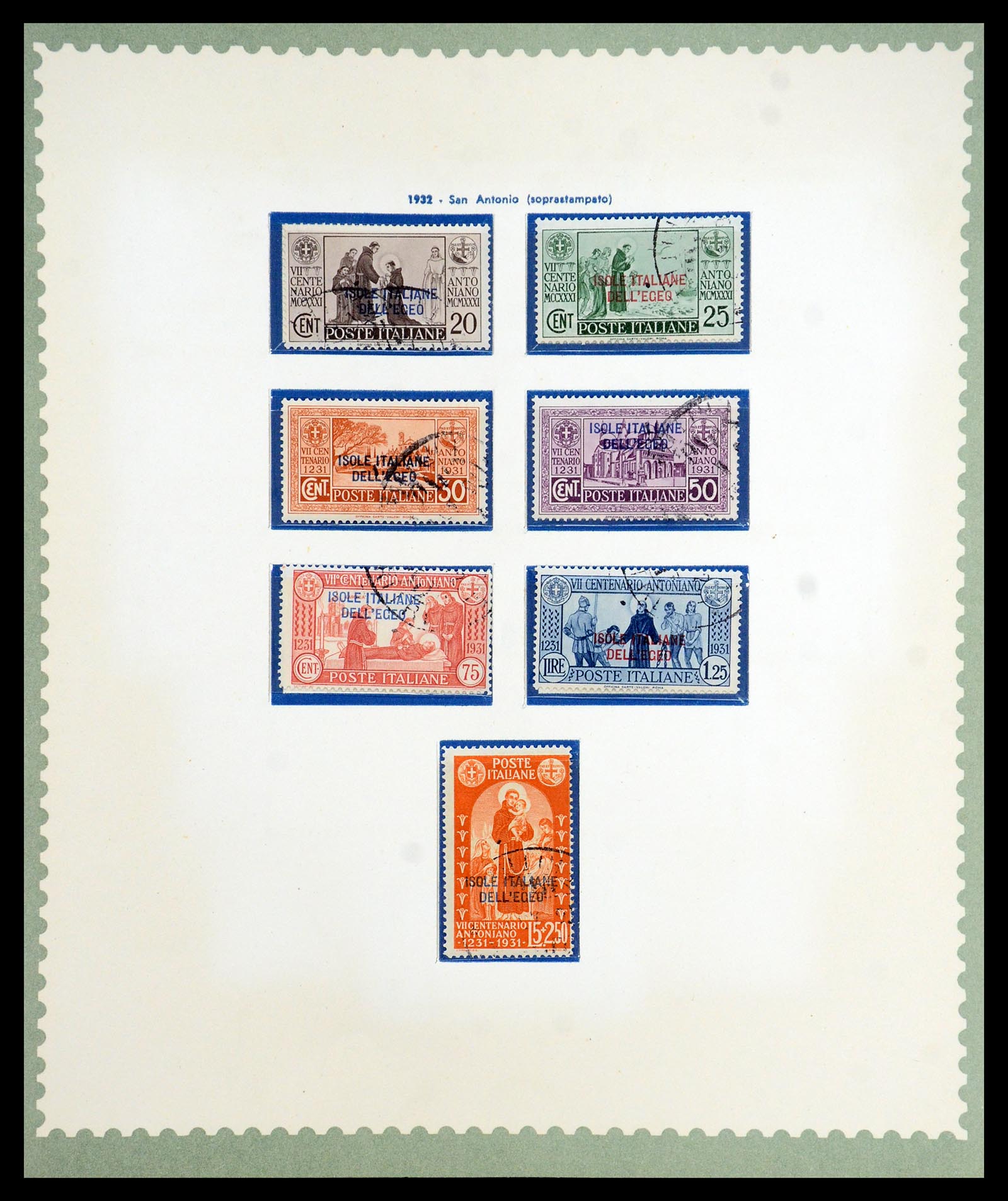 35805 005 - Postzegelverzameling 35805 Italië Egeïsche eilanden 1912-1943.