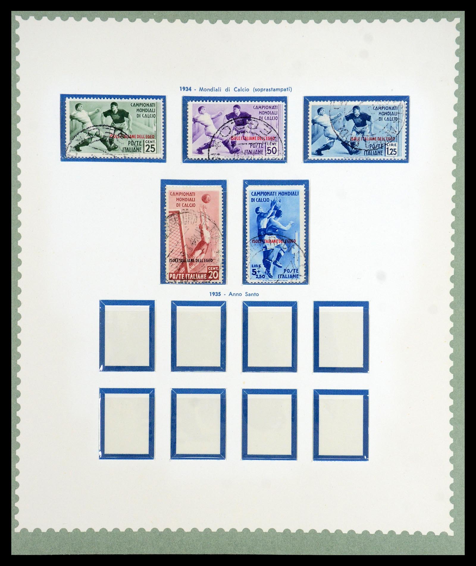 35805 008 - Postzegelverzameling 35805 Italië Egeïsche eilanden 1912-1943.