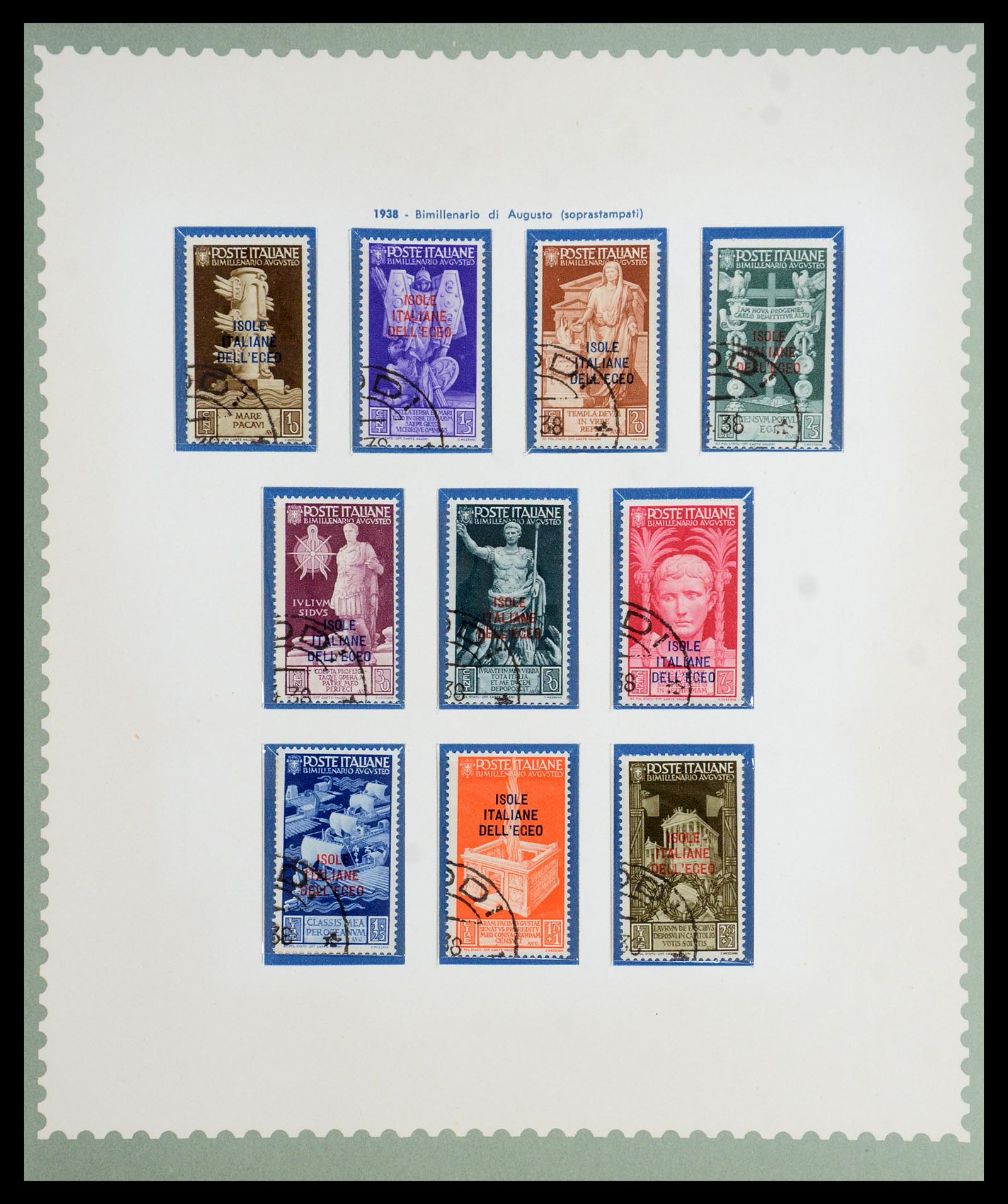 35805 009 - Postzegelverzameling 35805 Italië Egeïsche eilanden 1912-1943.