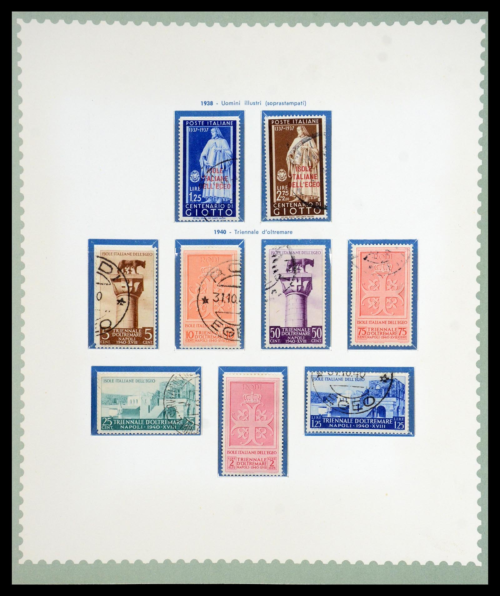 35805 010 - Postzegelverzameling 35805 Italië Egeïsche eilanden 1912-1943.