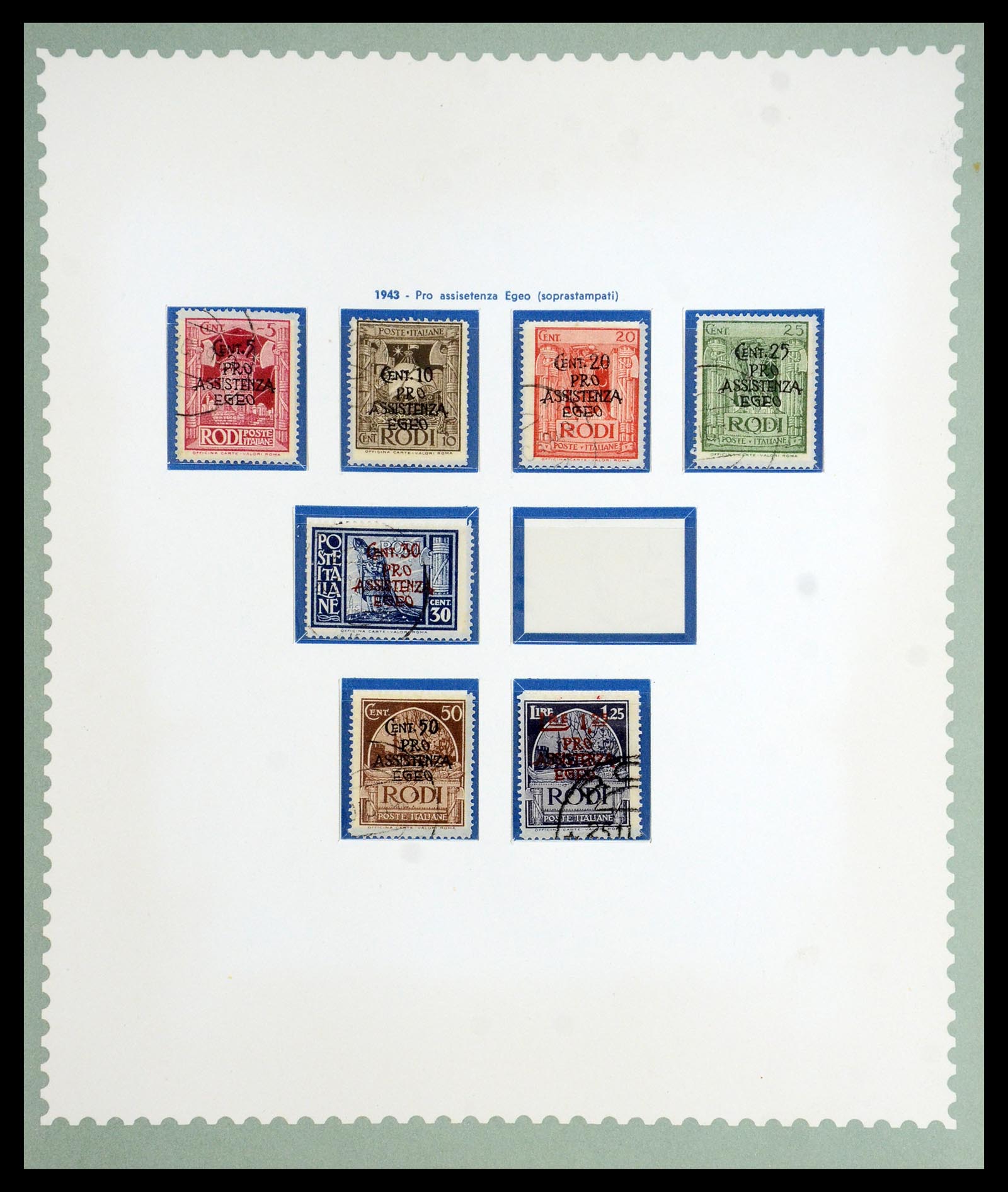 35805 012 - Postzegelverzameling 35805 Italië Egeïsche eilanden 1912-1943.