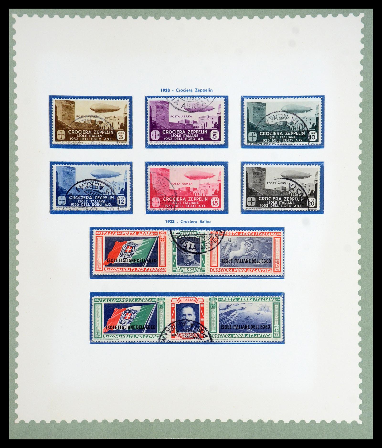35805 017 - Postzegelverzameling 35805 Italië Egeïsche eilanden 1912-1943.