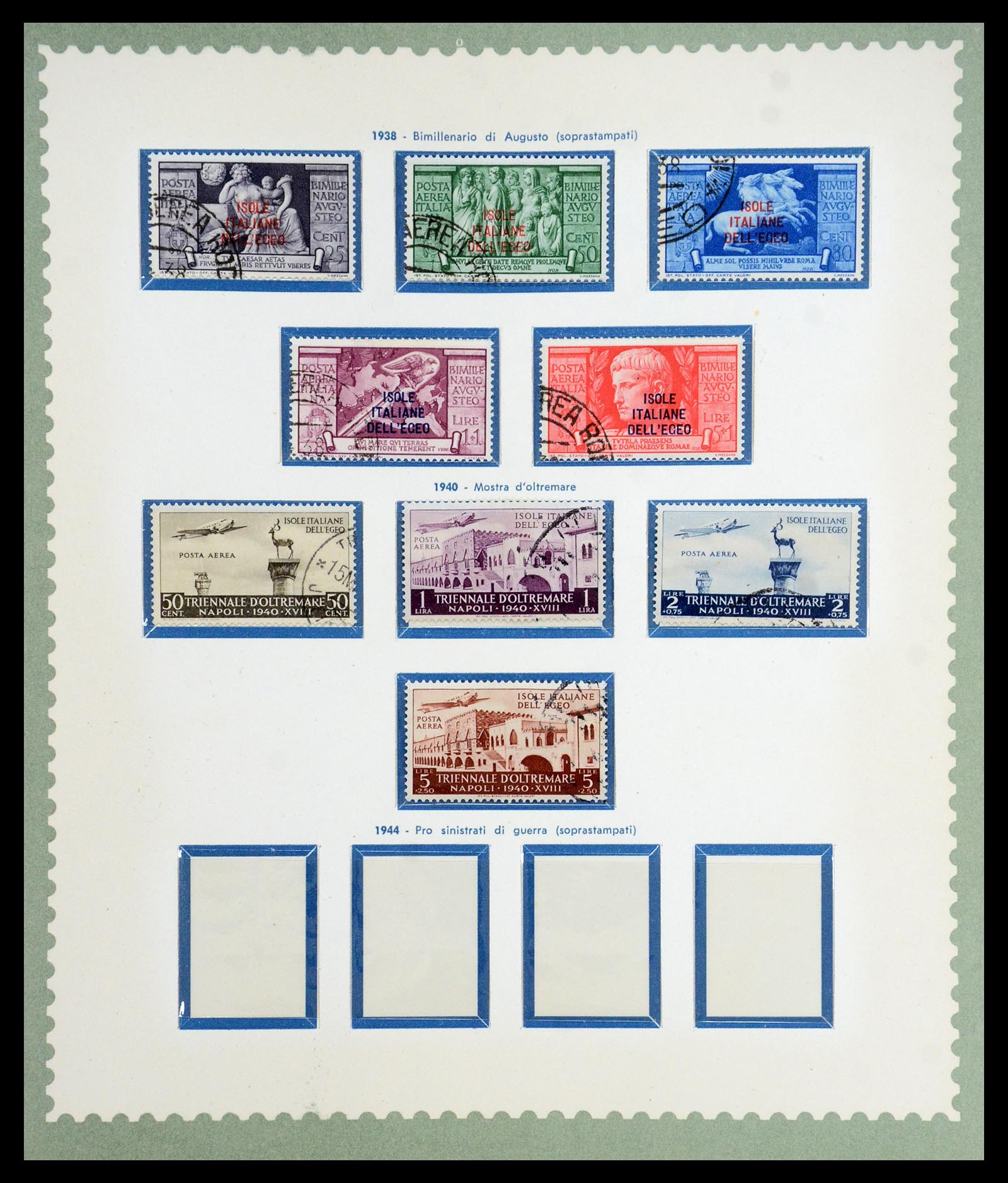 35805 019 - Postzegelverzameling 35805 Italië Egeïsche eilanden 1912-1943.