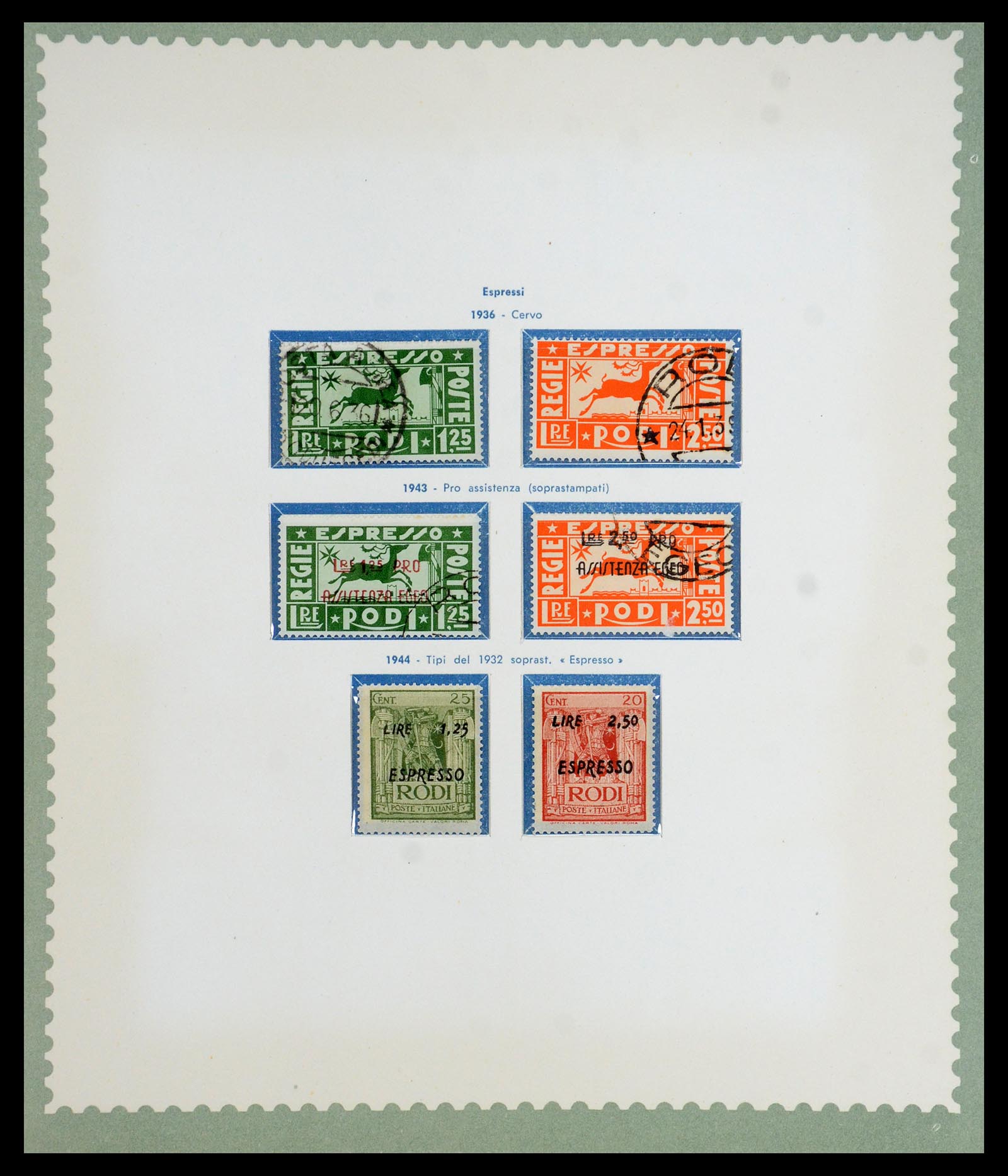35805 020 - Postzegelverzameling 35805 Italië Egeïsche eilanden 1912-1943.