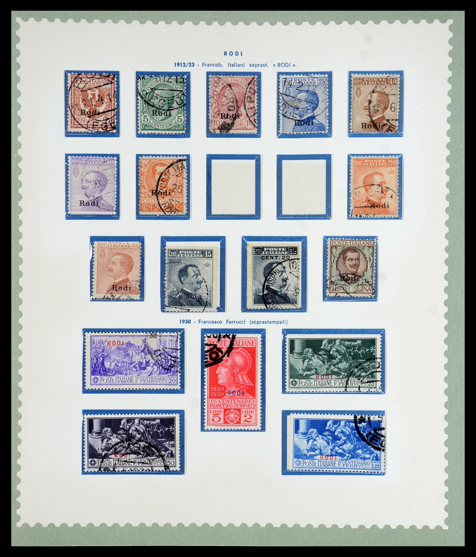 35805 041 - Postzegelverzameling 35805 Italië Egeïsche eilanden 1912-1943.