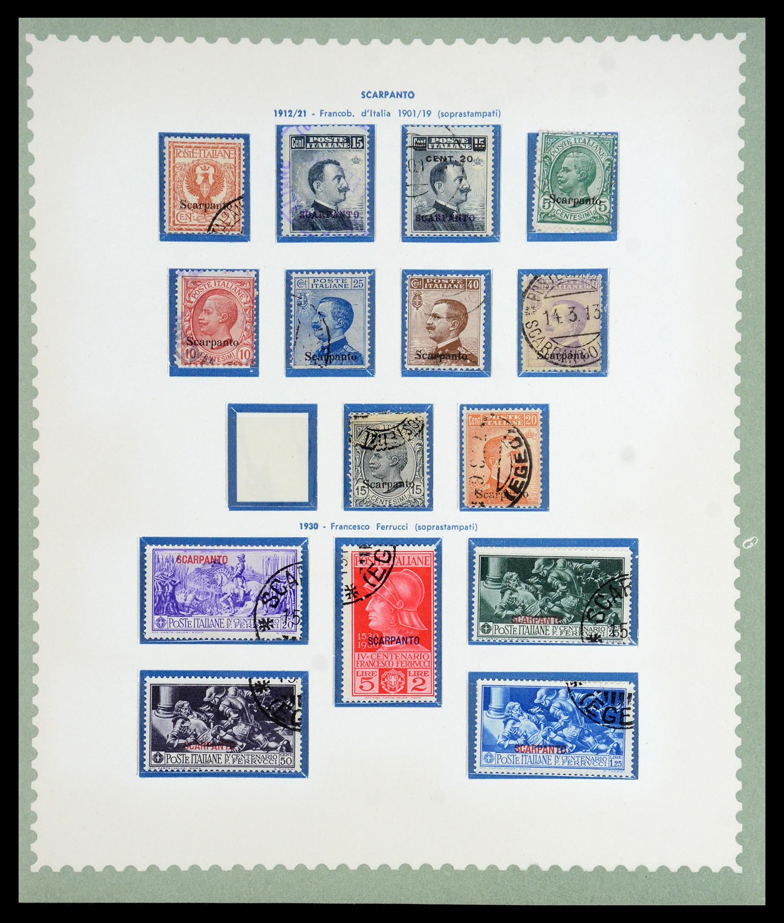 35805 043 - Postzegelverzameling 35805 Italië Egeïsche eilanden 1912-1943.