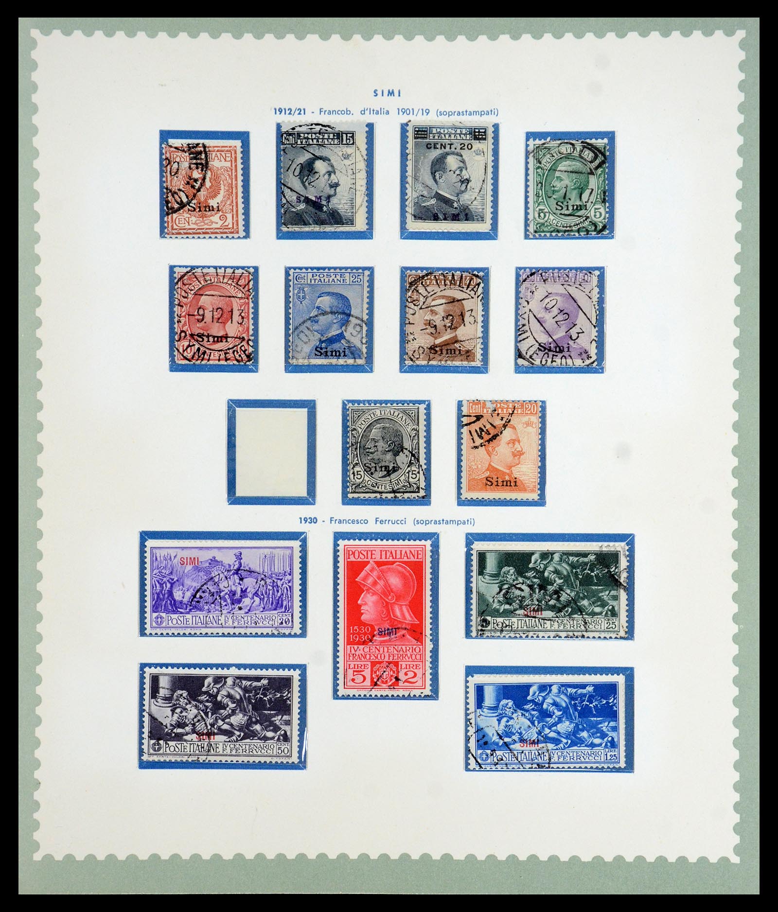 35805 045 - Postzegelverzameling 35805 Italië Egeïsche eilanden 1912-1943.