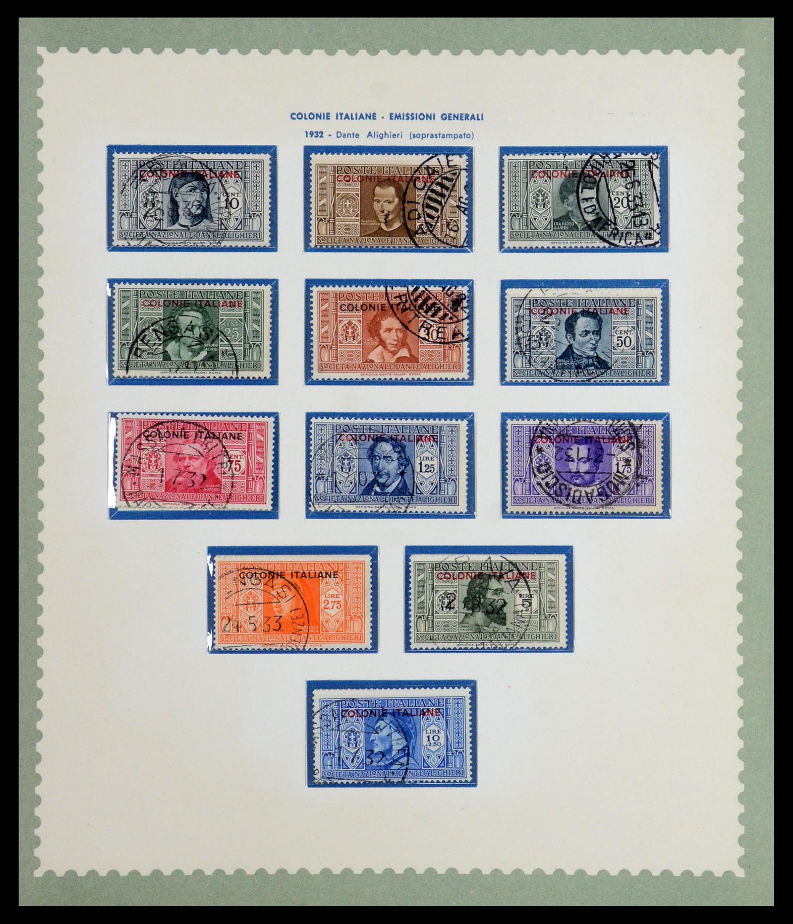 35806 001 - Postzegelverzameling 35806 Italiaanse koloniën 1922-1941.