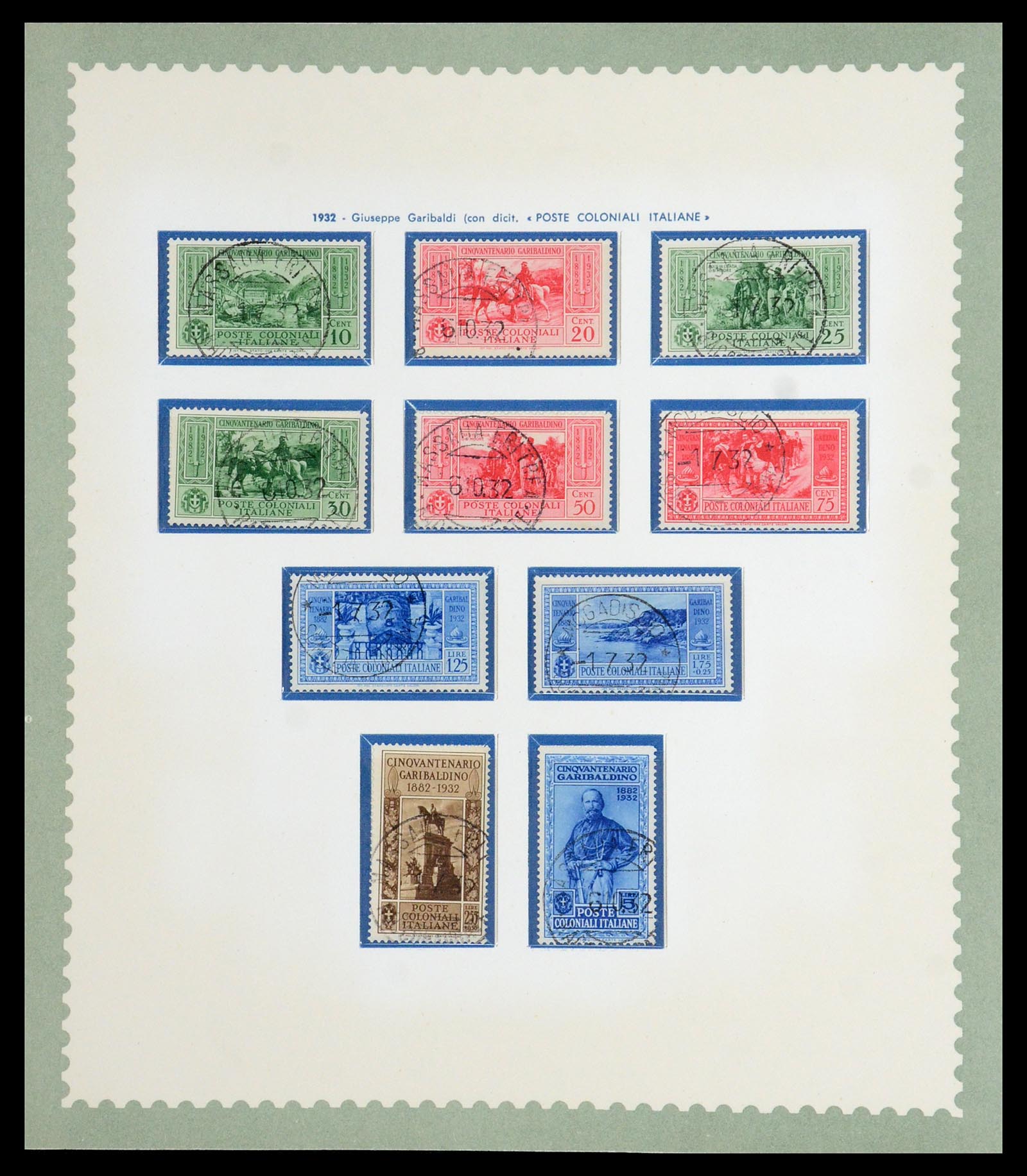 35806 002 - Postzegelverzameling 35806 Italiaanse koloniën 1922-1941.