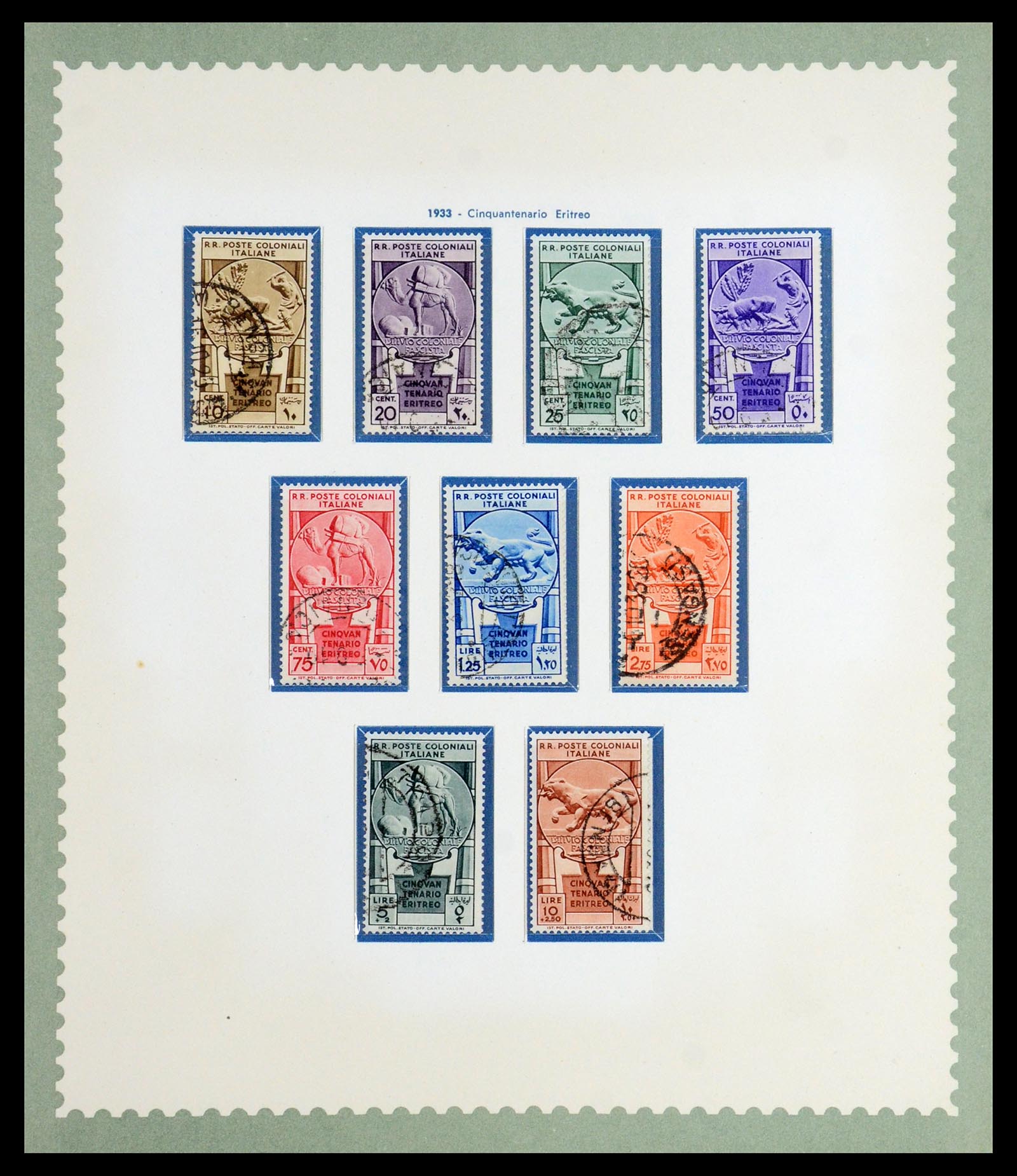 35806 003 - Postzegelverzameling 35806 Italiaanse koloniën 1922-1941.