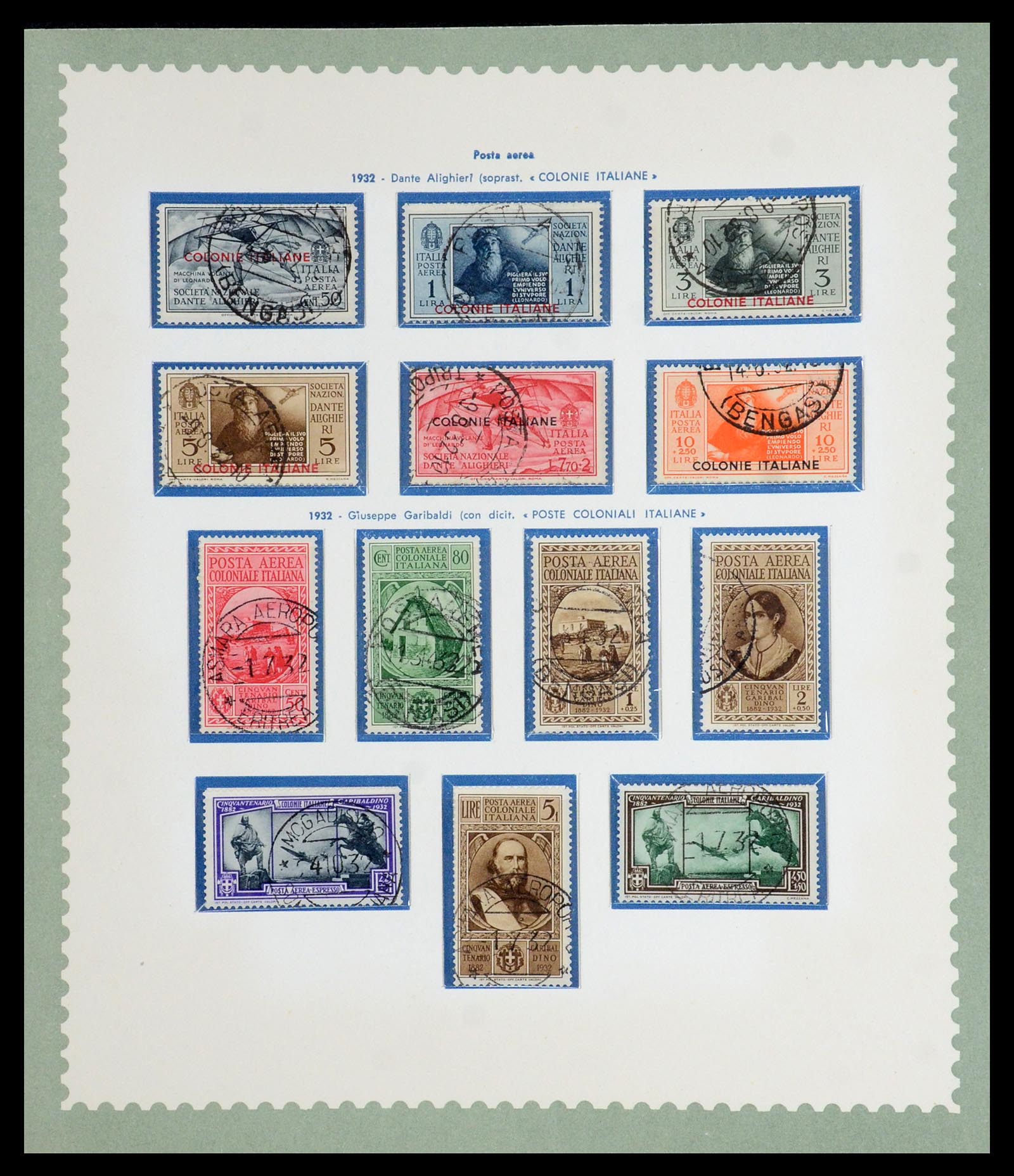 35806 006 - Postzegelverzameling 35806 Italiaanse koloniën 1922-1941.