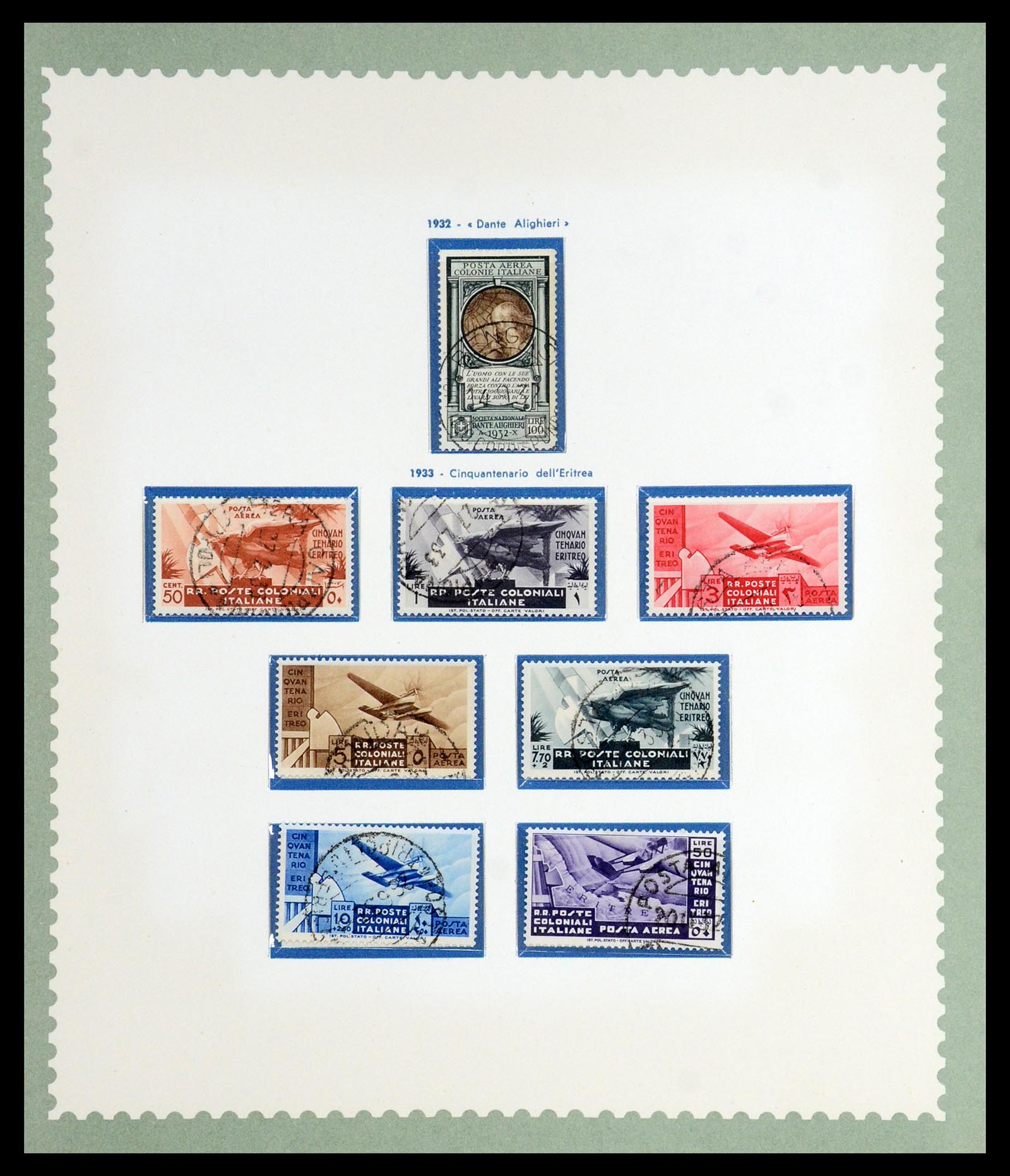 35806 007 - Postzegelverzameling 35806 Italiaanse koloniën 1922-1941.