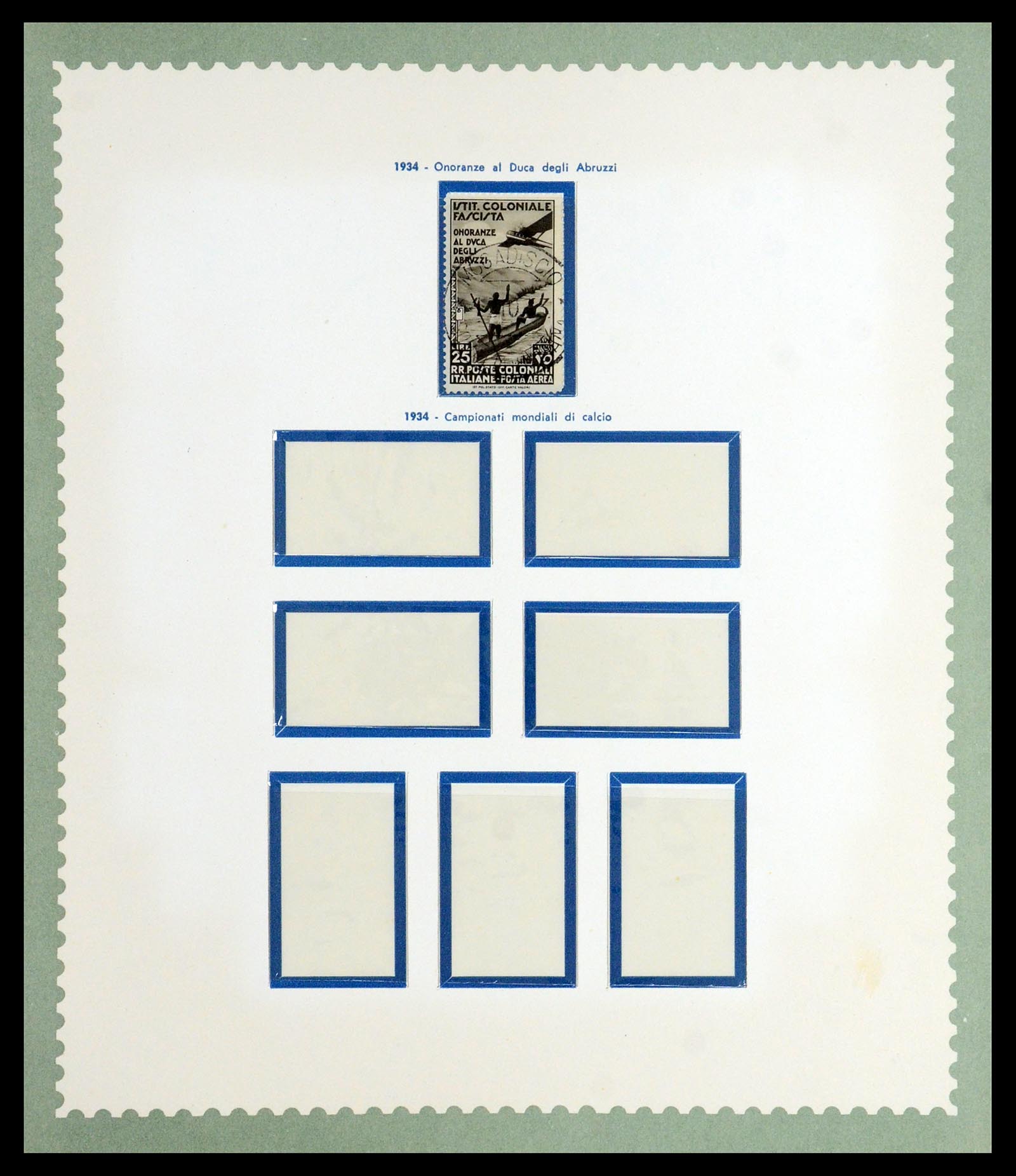 35806 009 - Postzegelverzameling 35806 Italiaanse koloniën 1922-1941.
