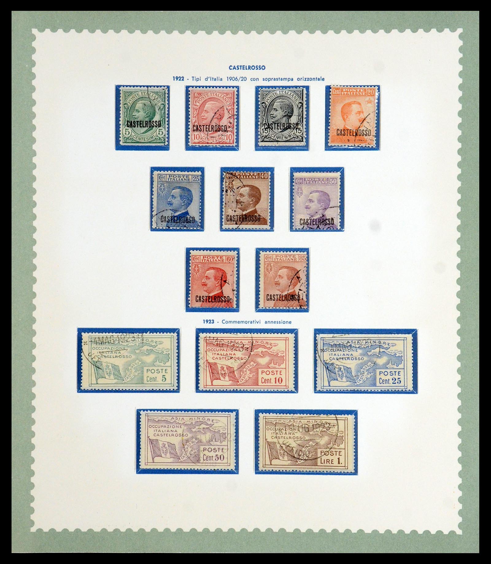 35806 010 - Postzegelverzameling 35806 Italiaanse koloniën 1922-1941.