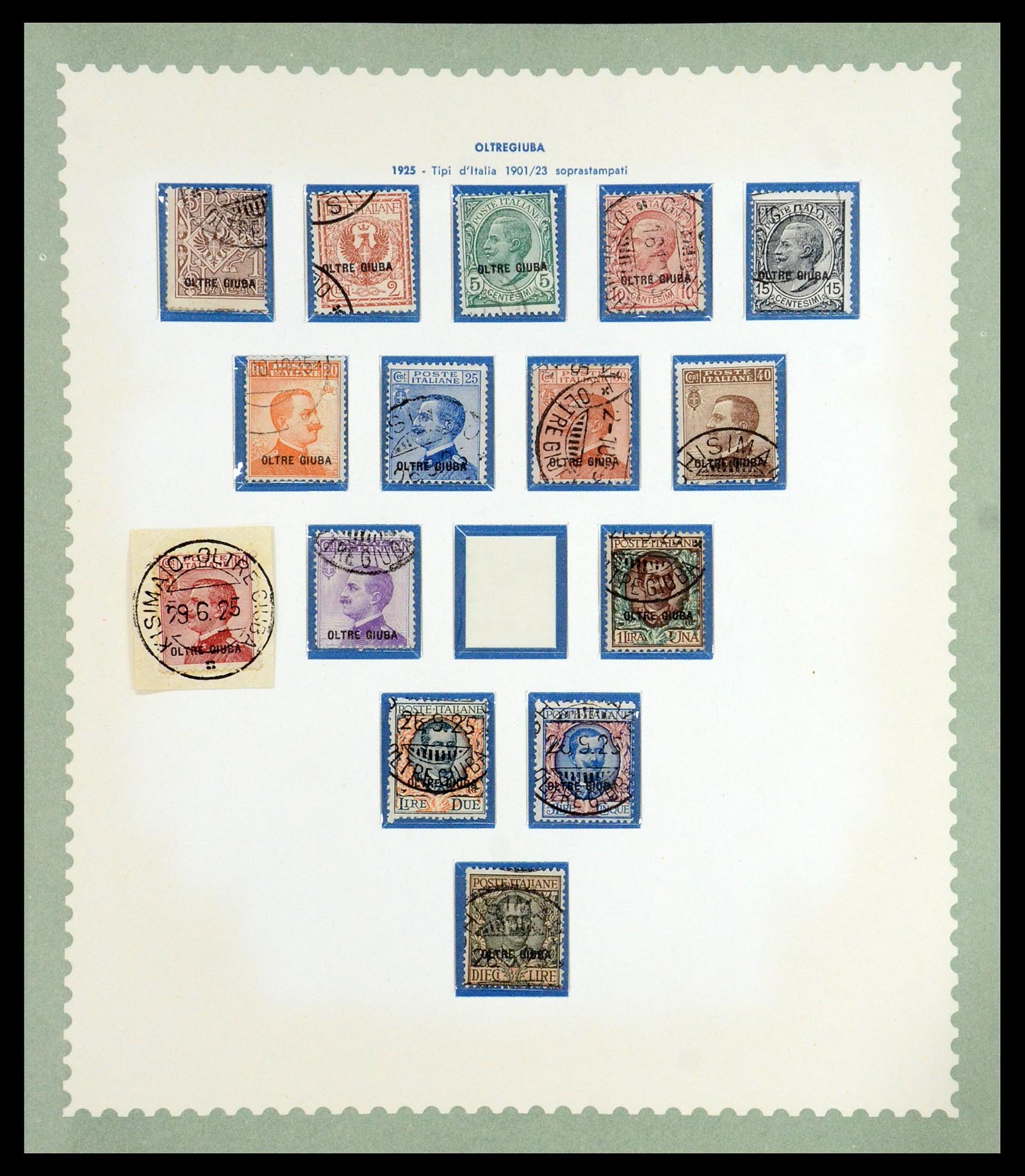35806 014 - Postzegelverzameling 35806 Italiaanse koloniën 1922-1941.