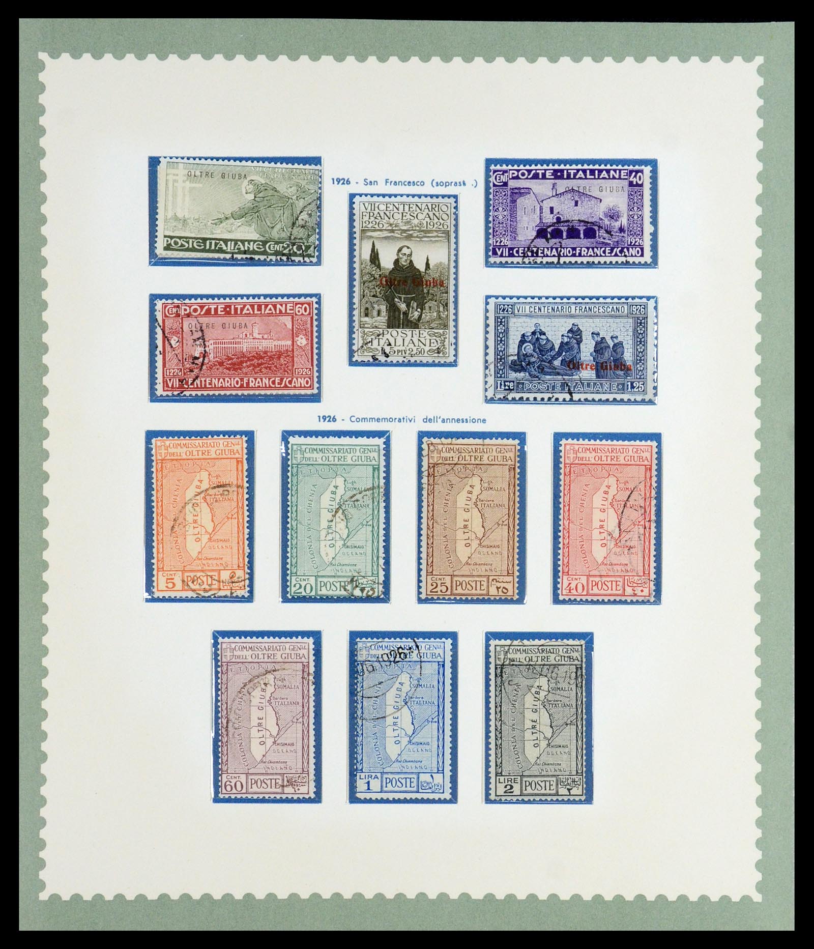 35806 016 - Postzegelverzameling 35806 Italiaanse koloniën 1922-1941.