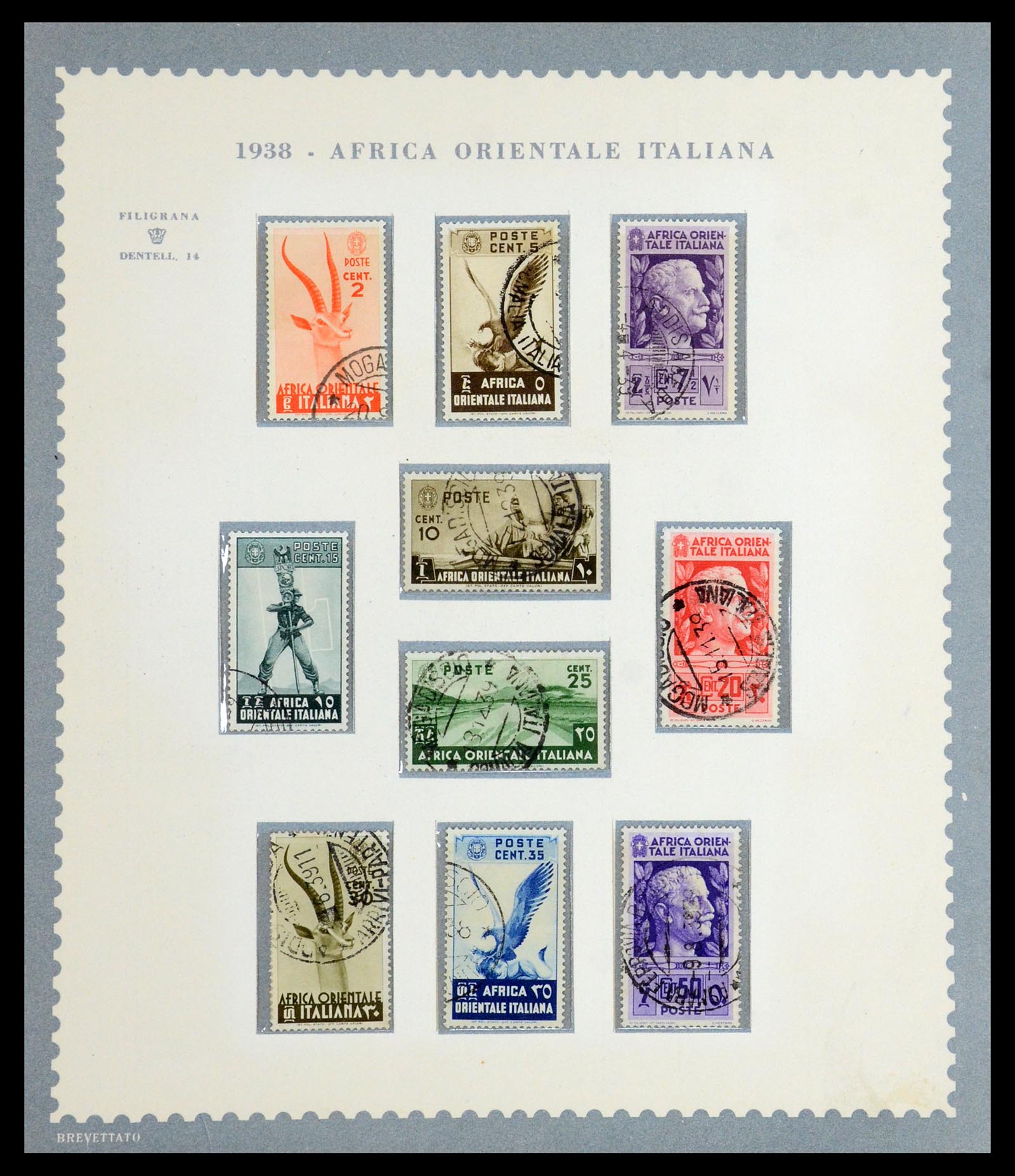 35806 020 - Postzegelverzameling 35806 Italiaanse koloniën 1922-1941.