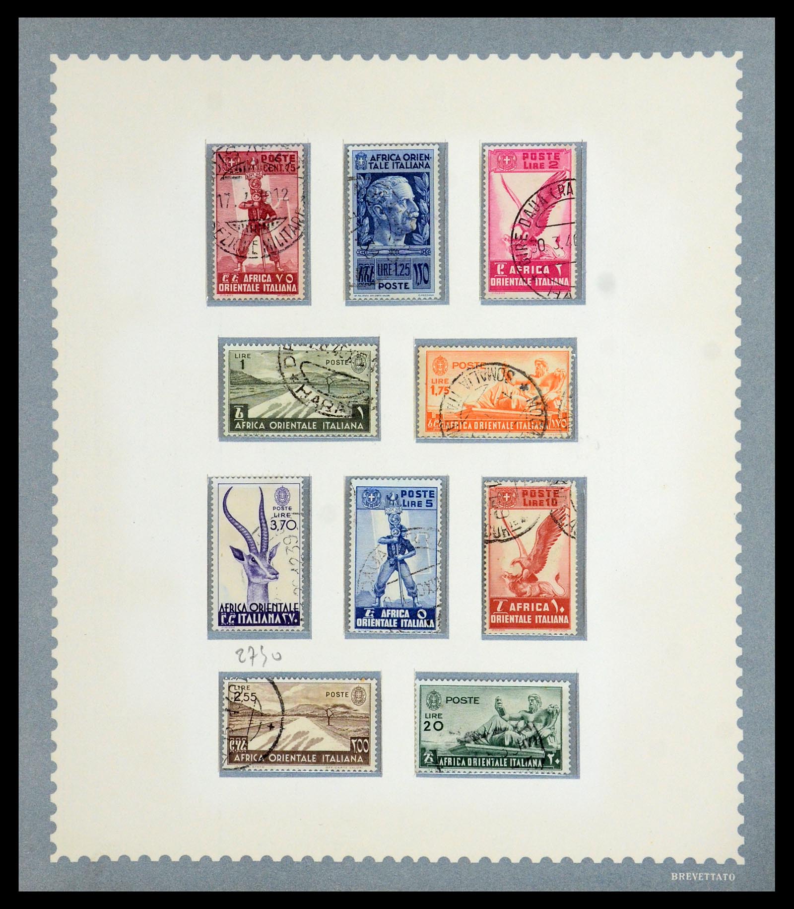 35806 021 - Postzegelverzameling 35806 Italiaanse koloniën 1922-1941.