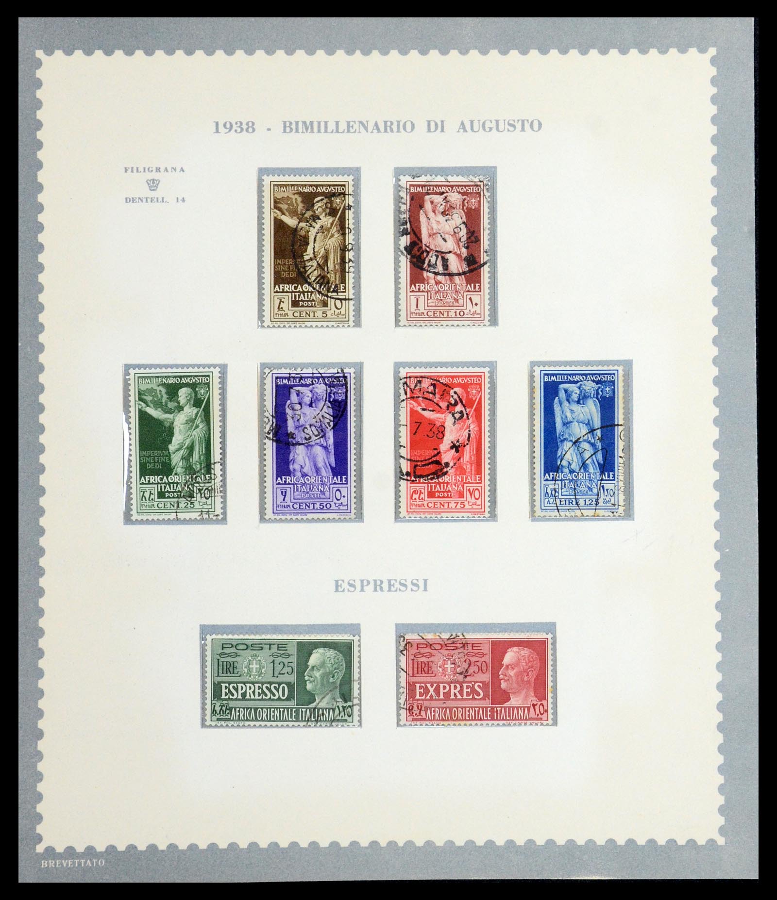 35806 022 - Postzegelverzameling 35806 Italiaanse koloniën 1922-1941.