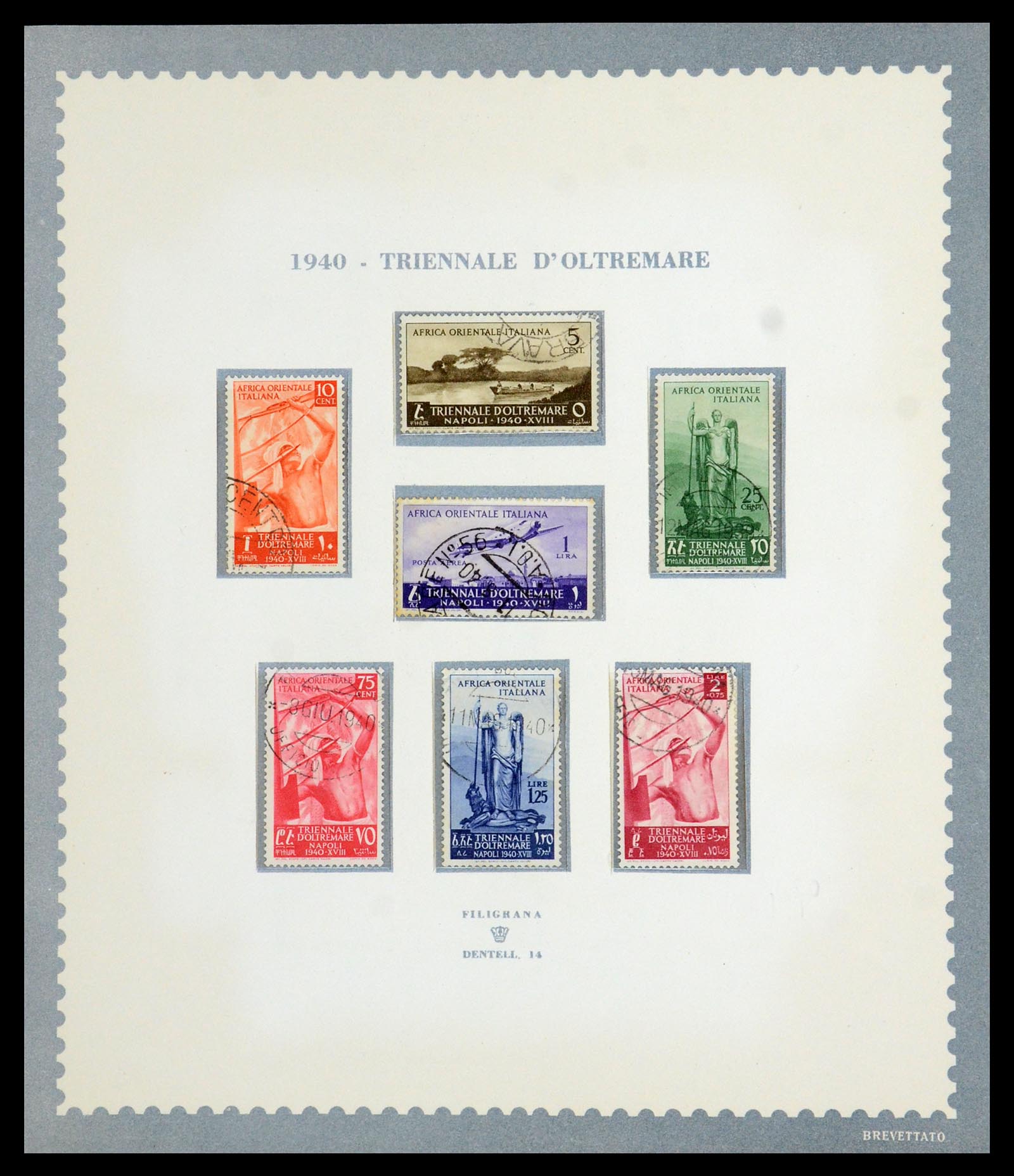 35806 023 - Postzegelverzameling 35806 Italiaanse koloniën 1922-1941.