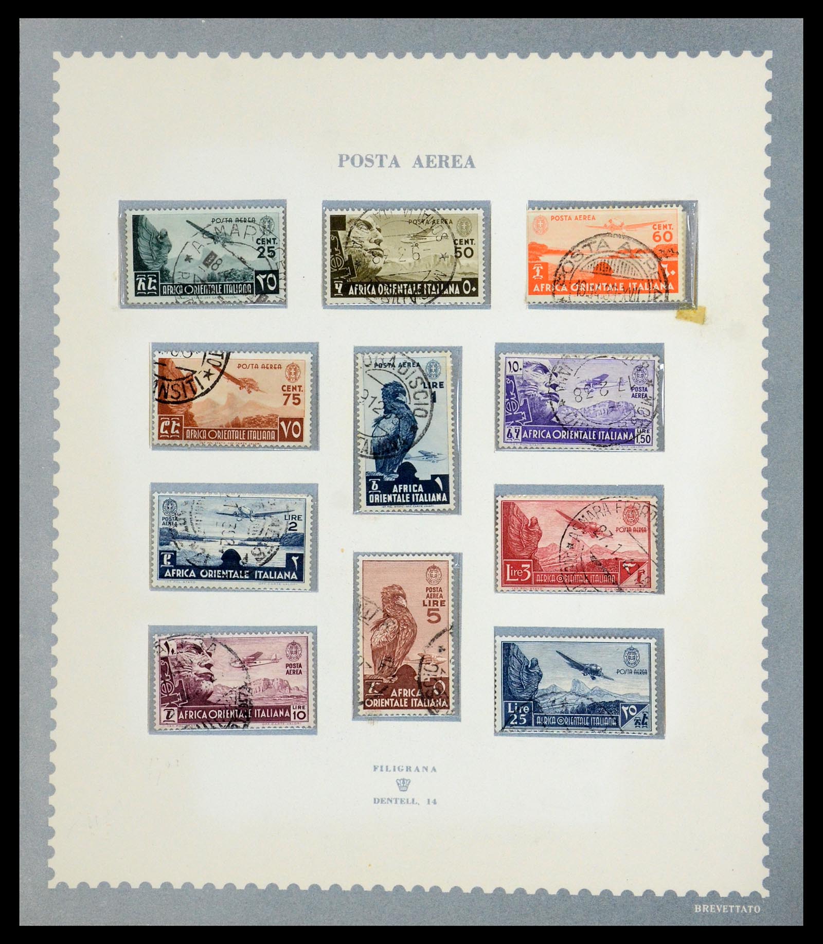 35806 025 - Postzegelverzameling 35806 Italiaanse koloniën 1922-1941.
