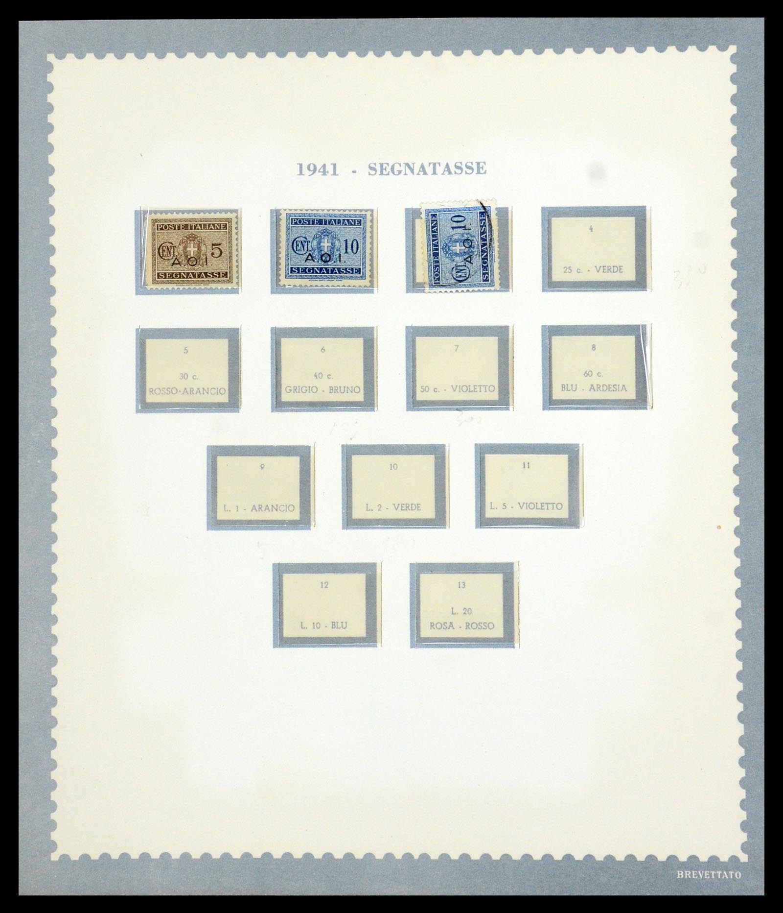 35806 027 - Postzegelverzameling 35806 Italiaanse koloniën 1922-1941.