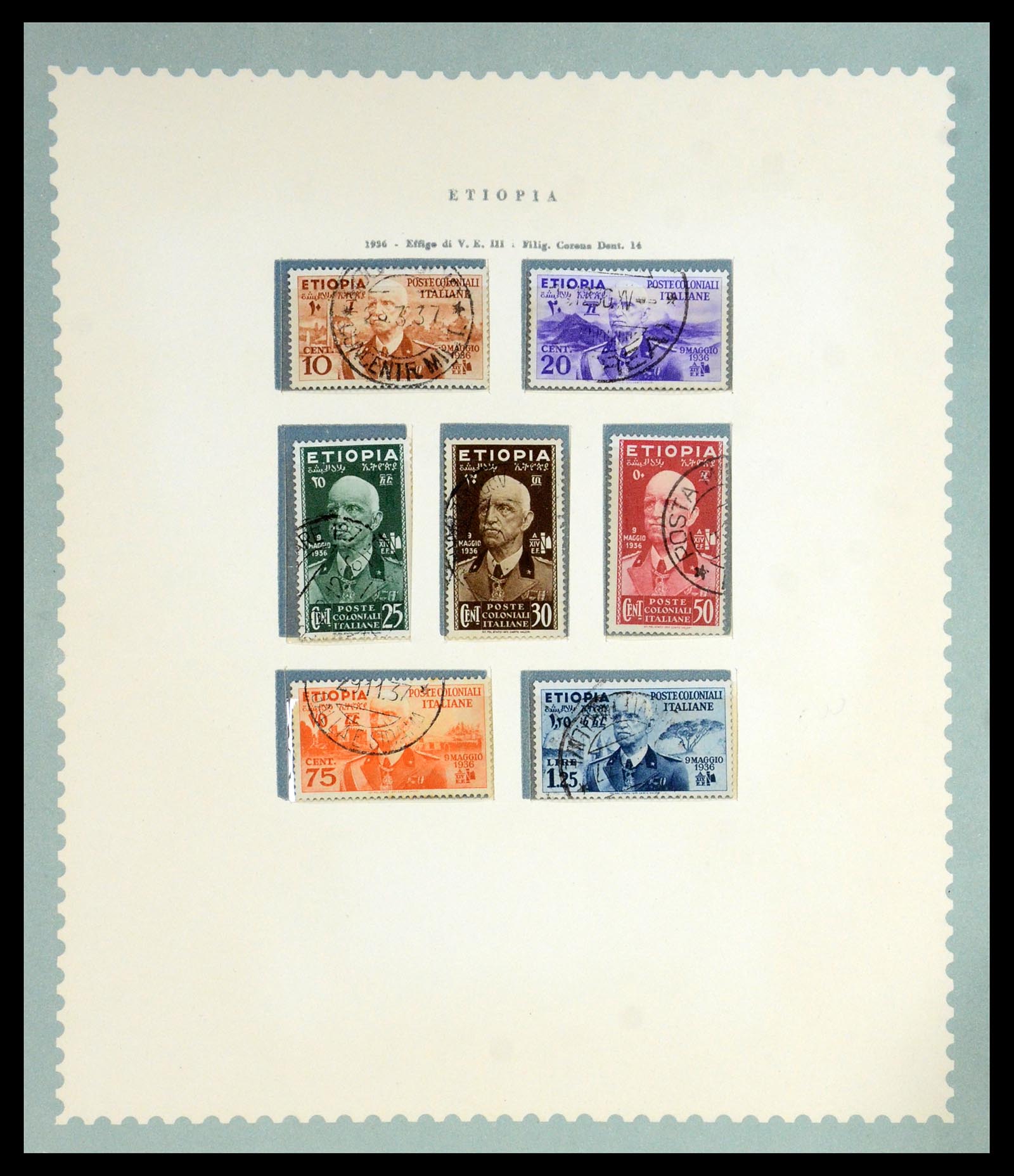 35806 029 - Postzegelverzameling 35806 Italiaanse koloniën 1922-1941.