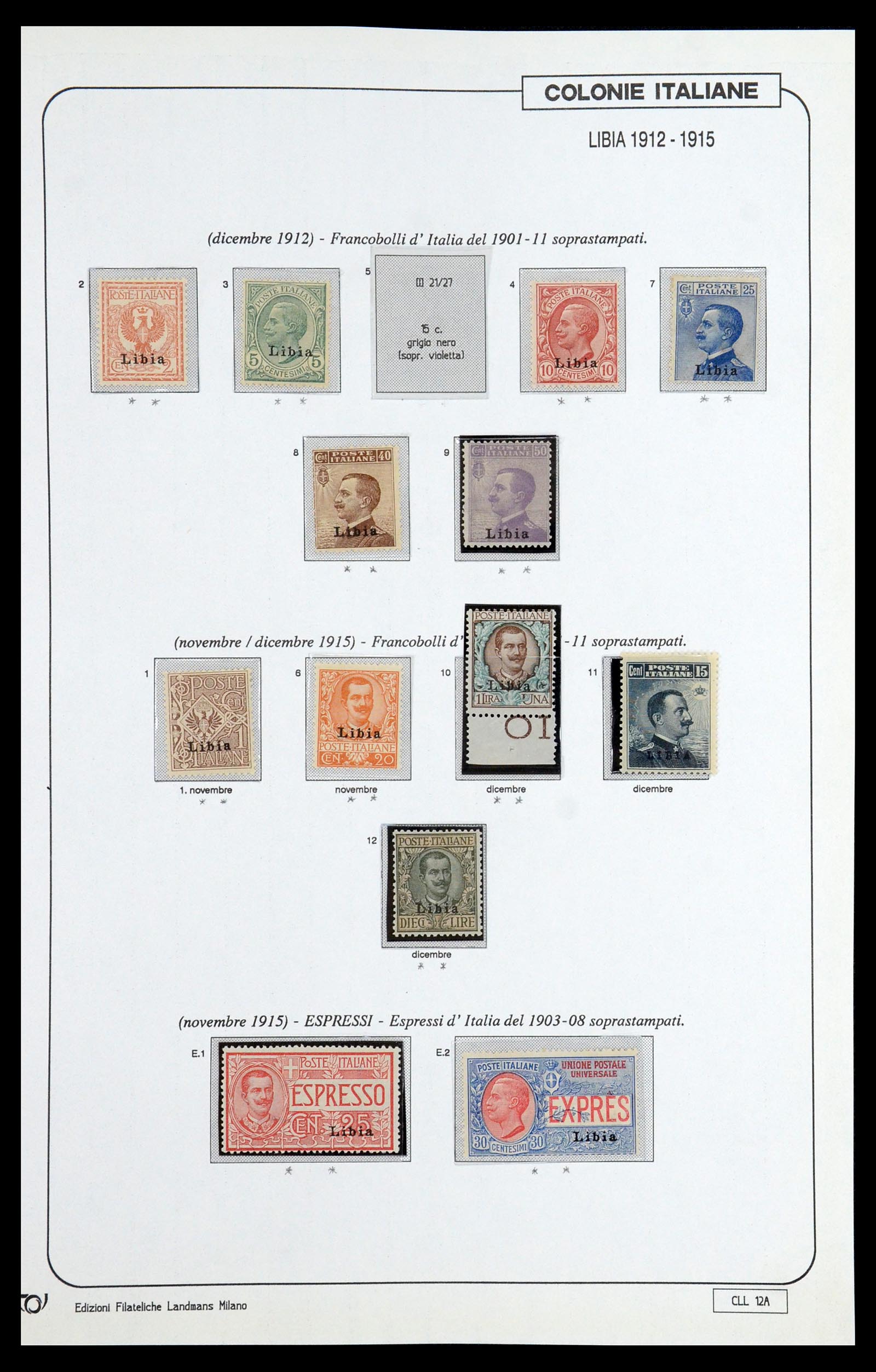 35807 001 - Postzegelverzameling 35807 Italiaanse koloniën 1893-1941.