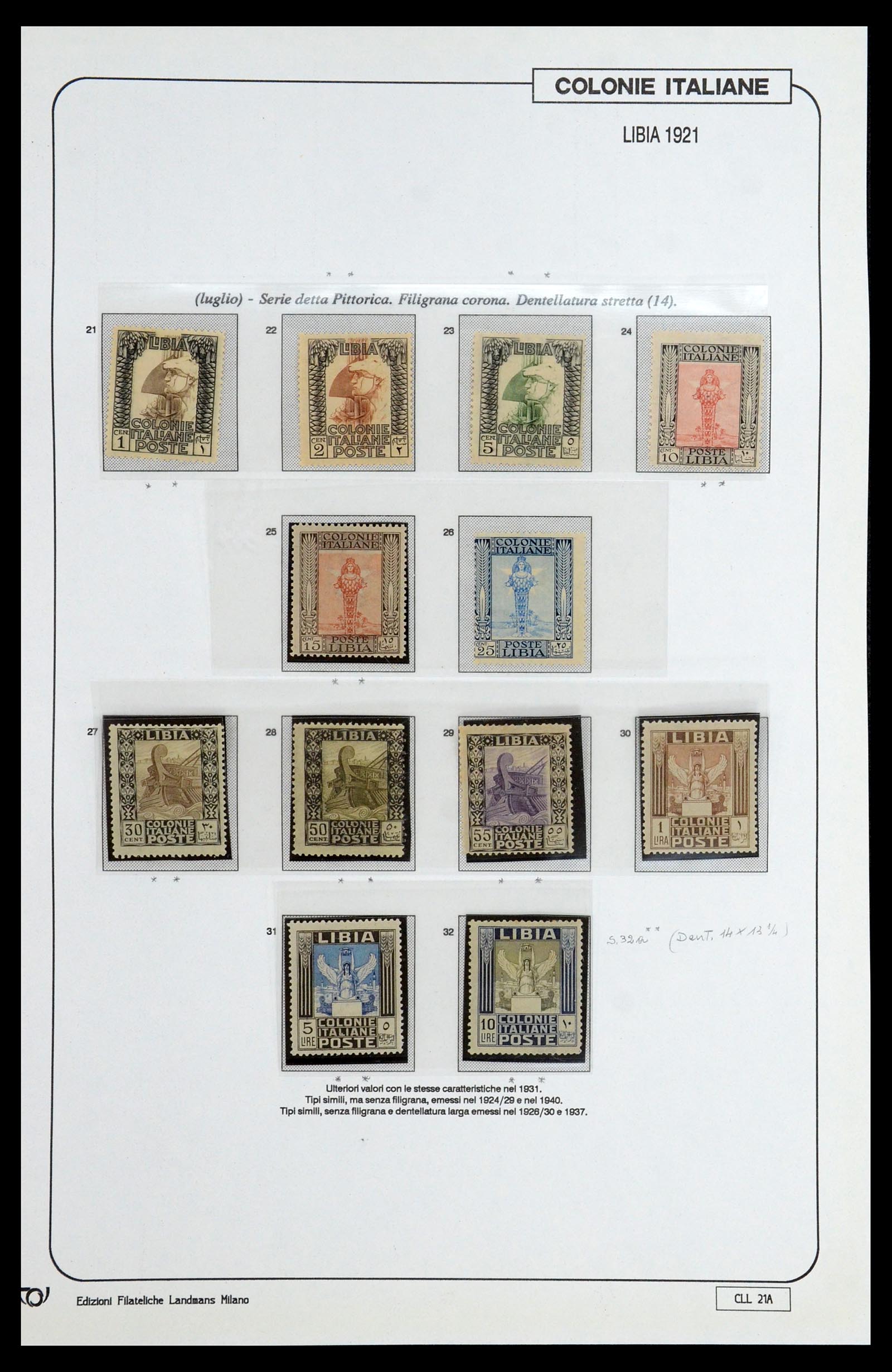 35807 005 - Postzegelverzameling 35807 Italiaanse koloniën 1893-1941.