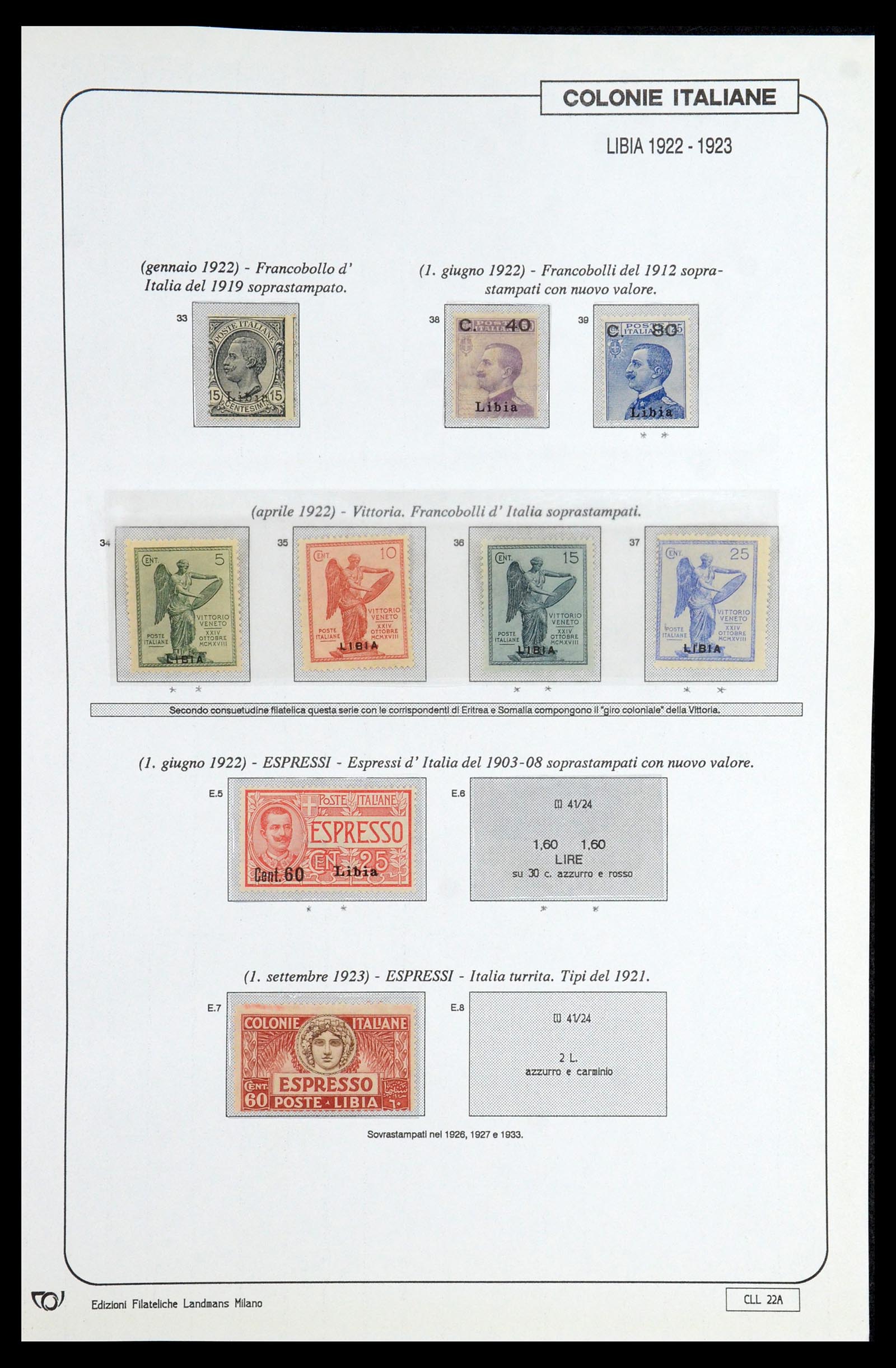 35807 006 - Postzegelverzameling 35807 Italiaanse koloniën 1893-1941.