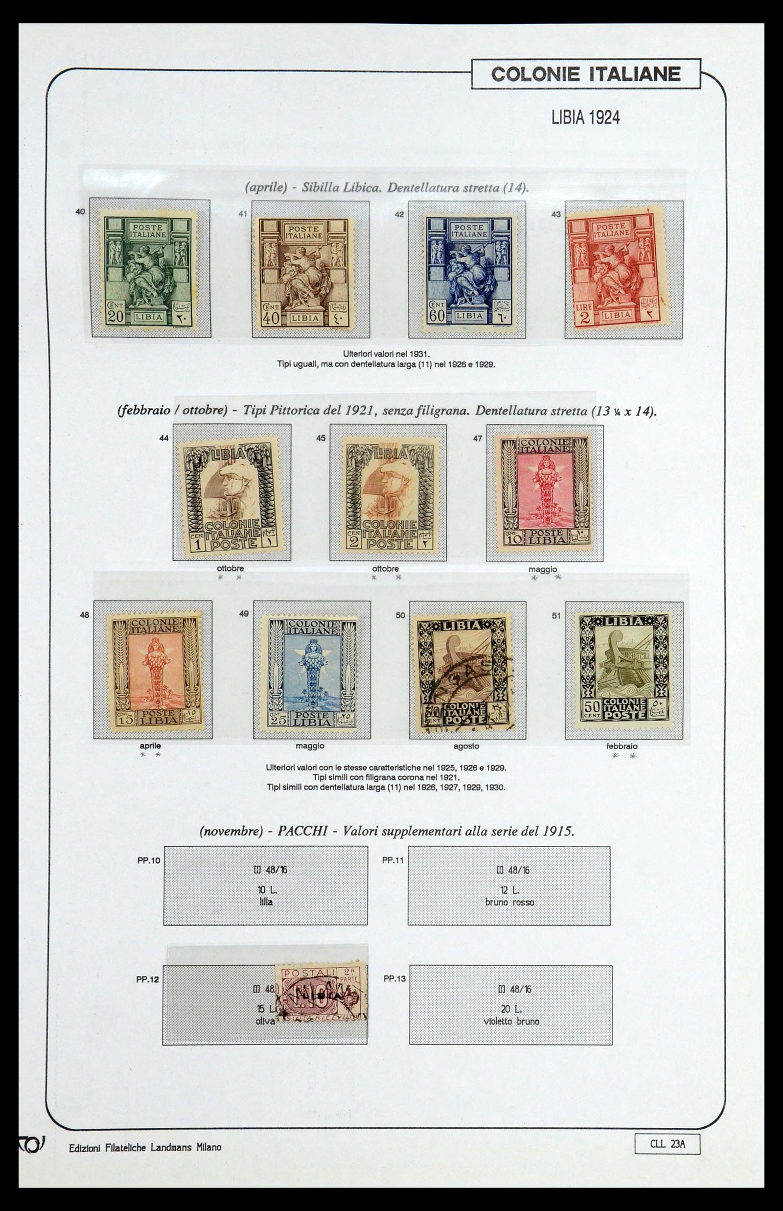 35807 007 - Postzegelverzameling 35807 Italiaanse koloniën 1893-1941.