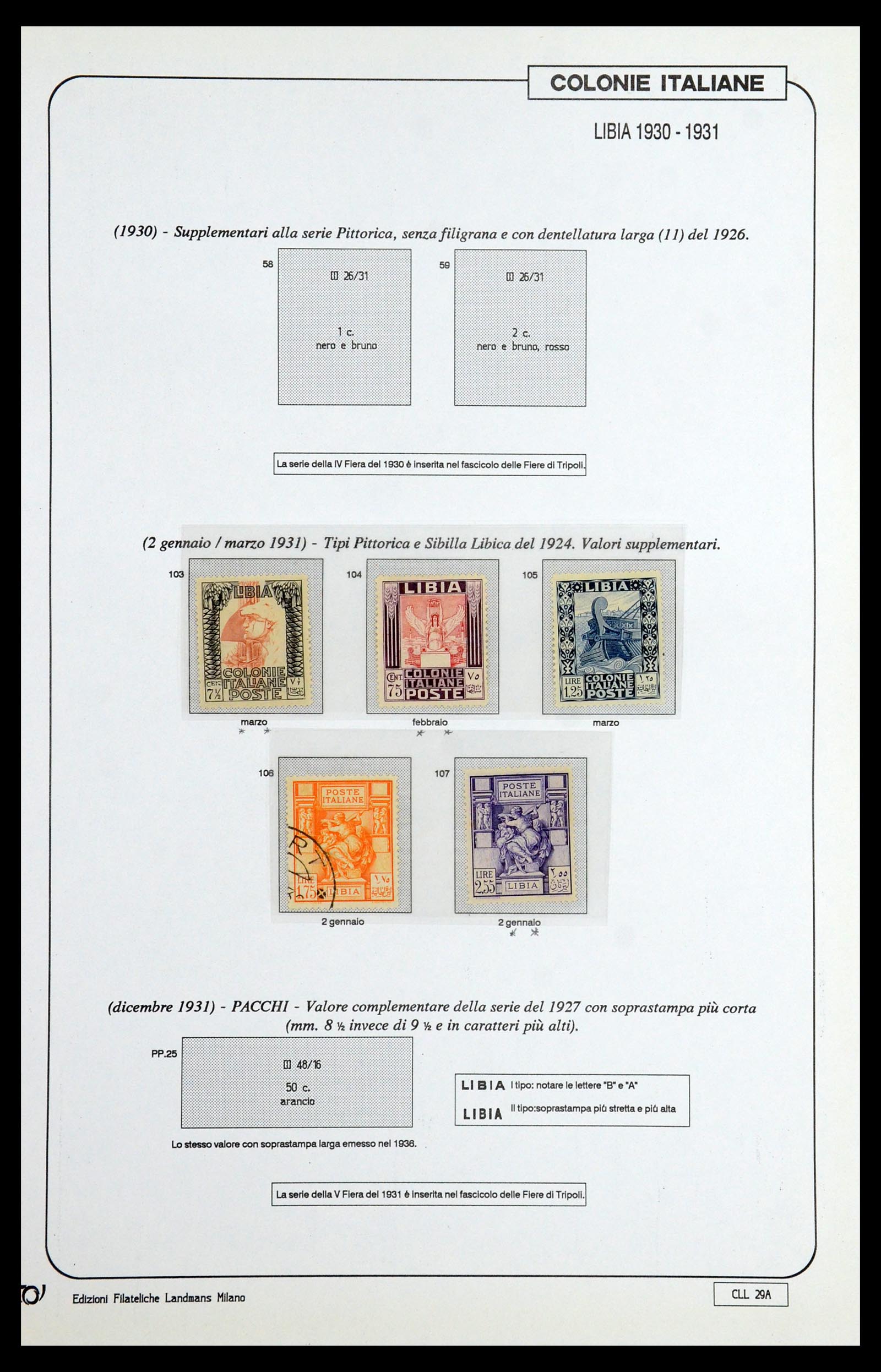 35807 013 - Stamp Collection 35807 Italian colonies 1893-1941.