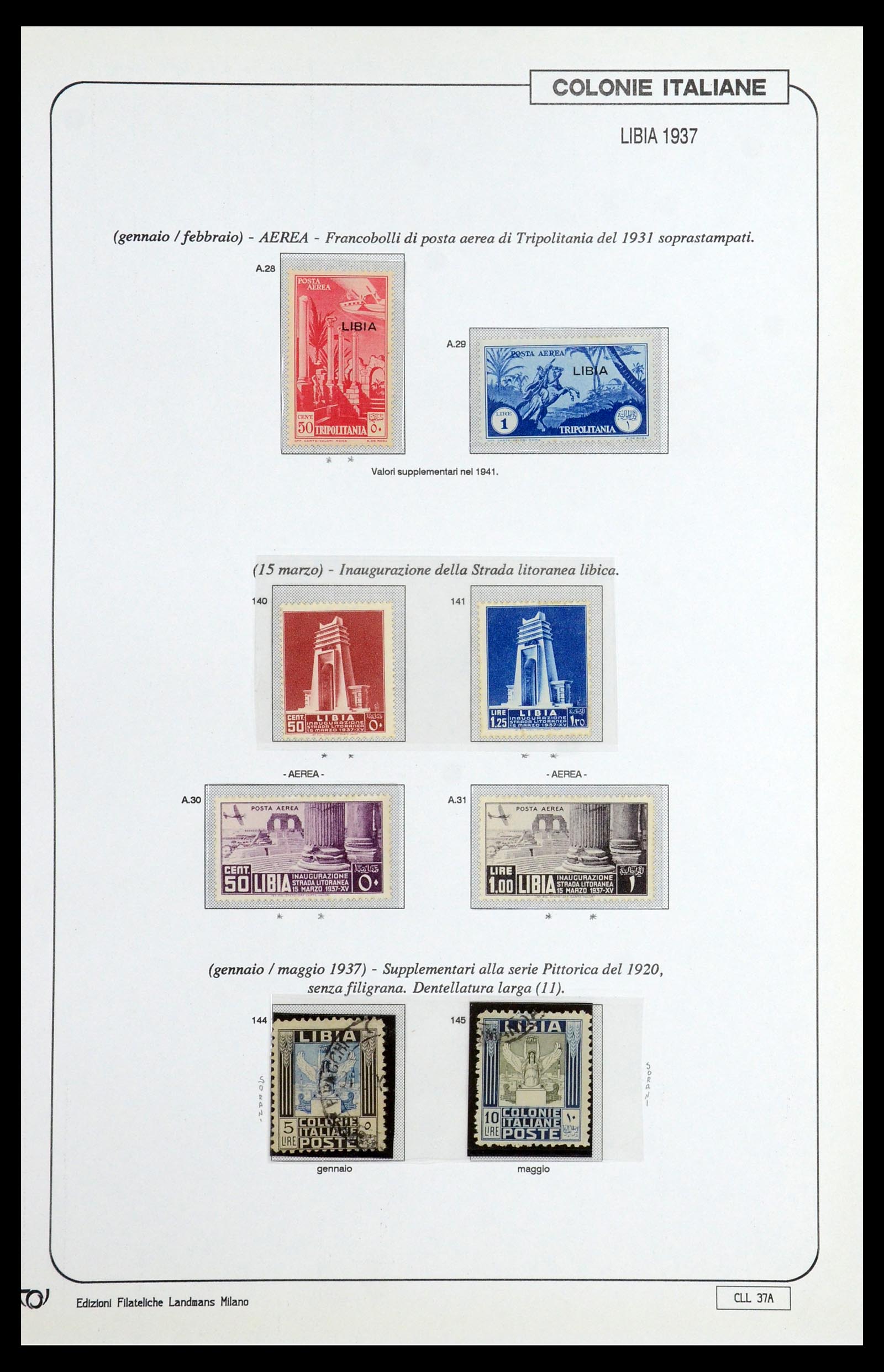 35807 015 - Postzegelverzameling 35807 Italiaanse koloniën 1893-1941.