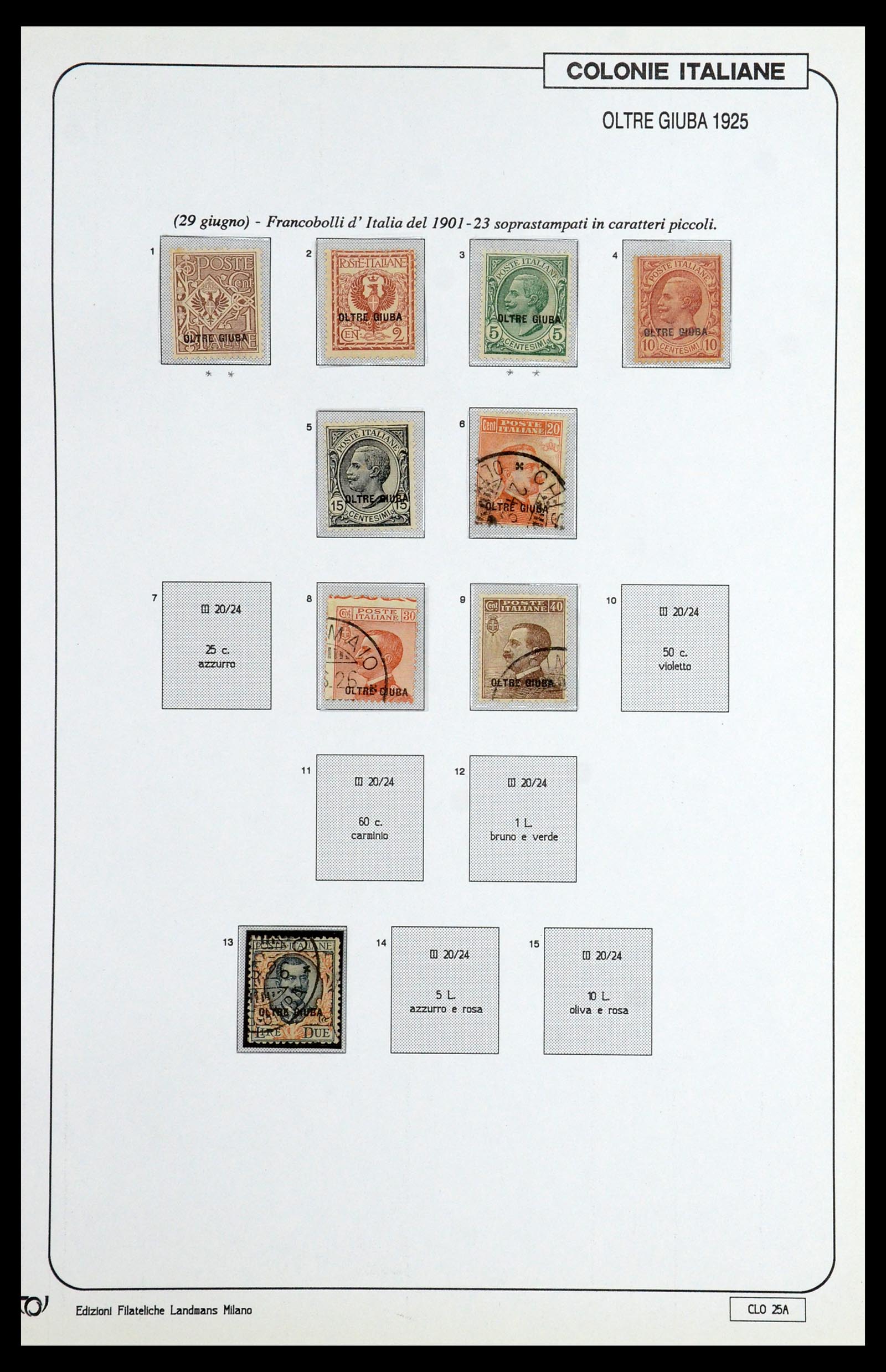35807 021 - Postzegelverzameling 35807 Italiaanse koloniën 1893-1941.