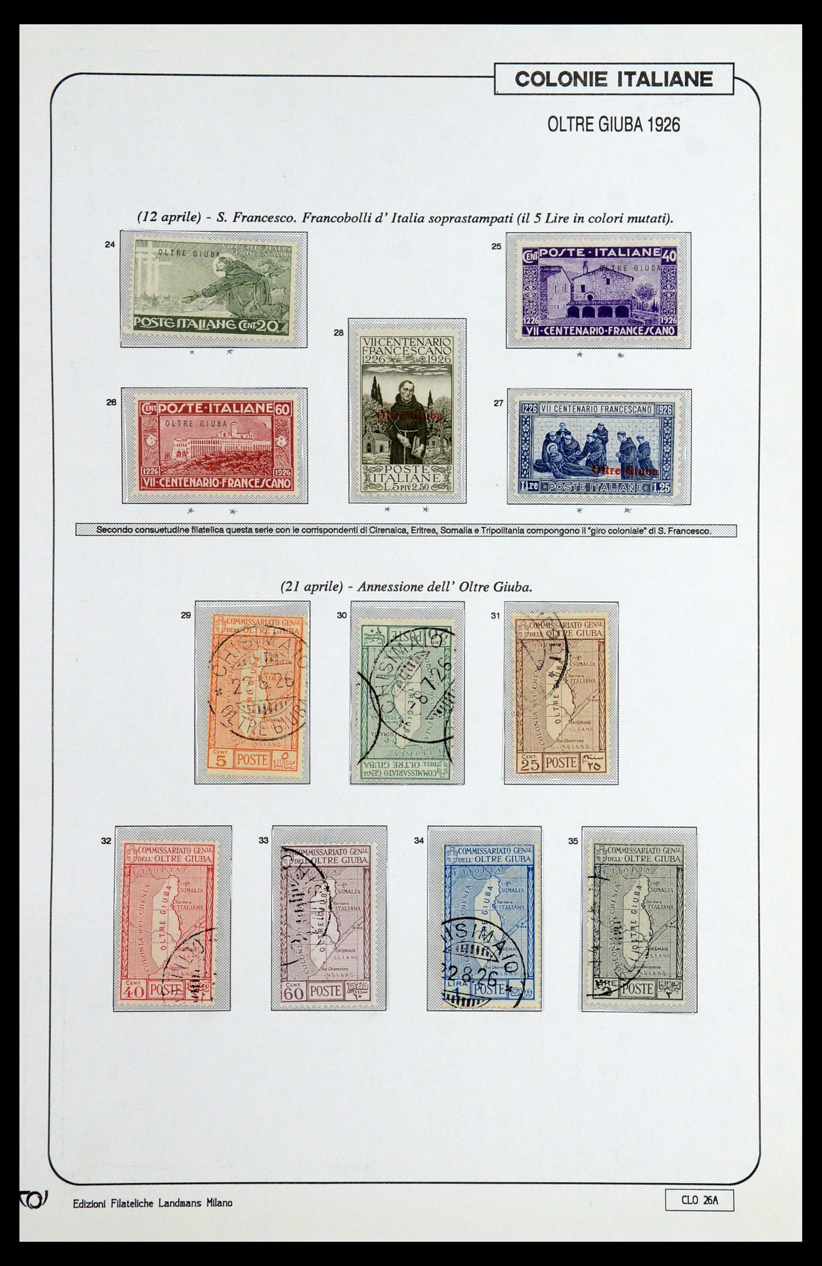 35807 024 - Postzegelverzameling 35807 Italiaanse koloniën 1893-1941.