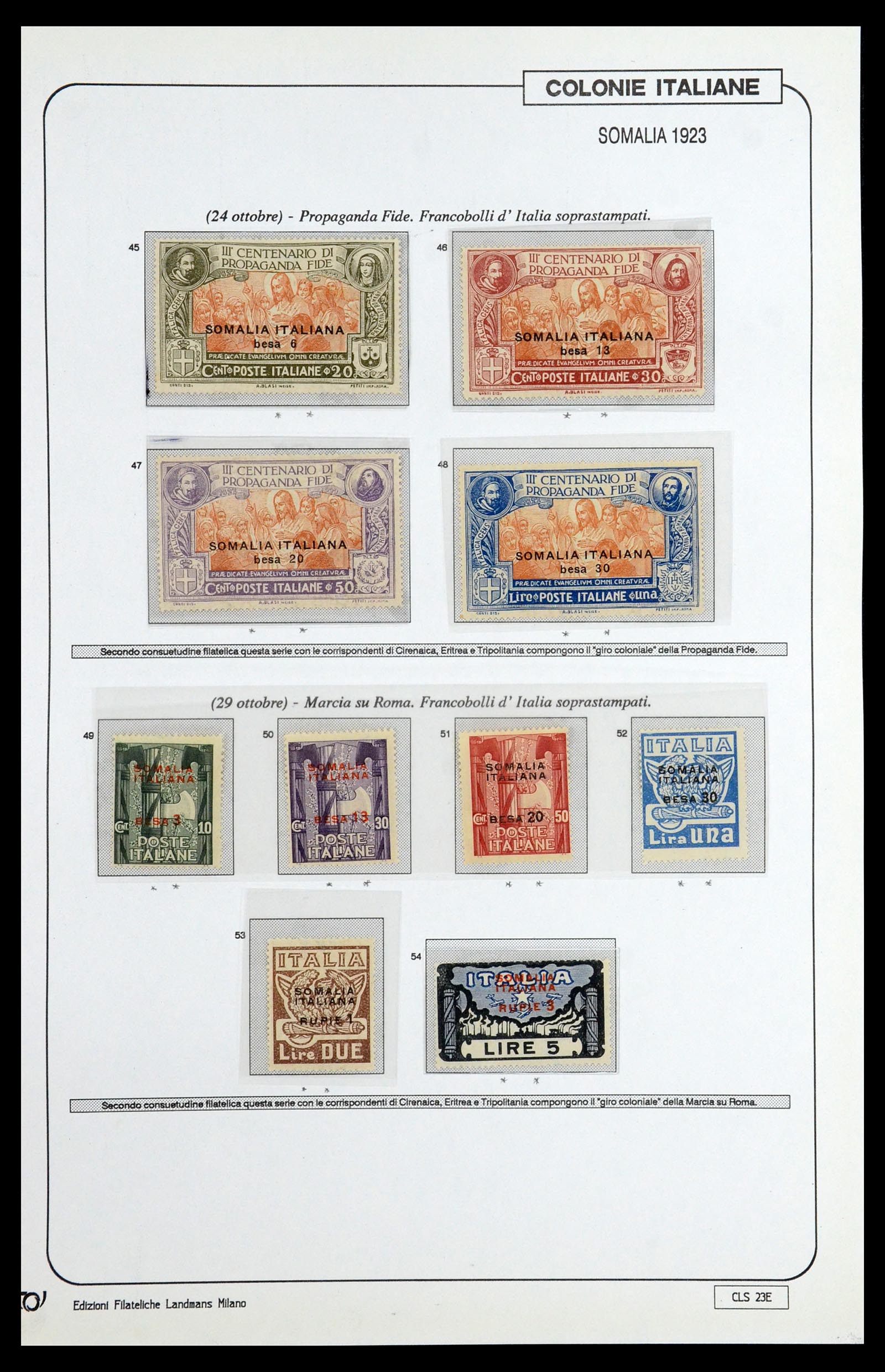 35807 034 - Stamp Collection 35807 Italian colonies 1893-1941.